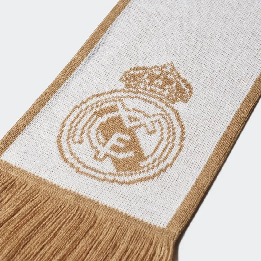 adidas 2019-20 Real Madrid Scarf - White-Gold - Image 3
