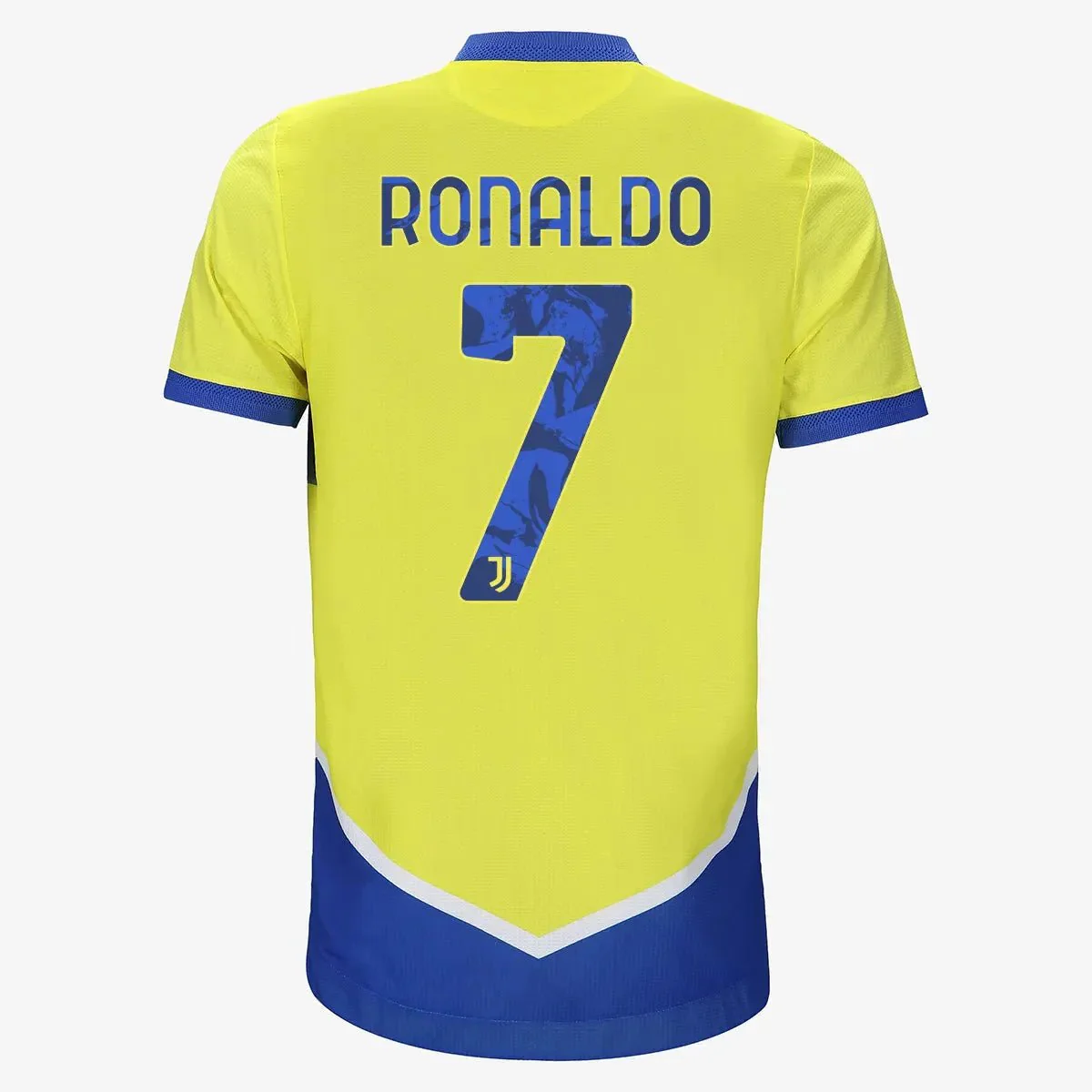 adidas 2021-22 Juventus Authentic Third Jersey - Yellow-Royal-White - Image 6