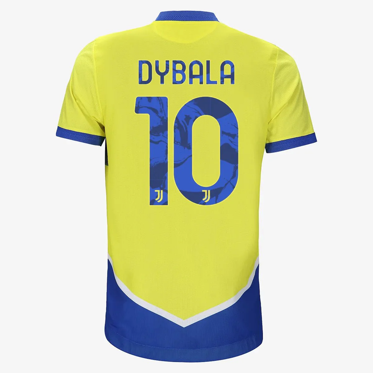 adidas 2021-22 Juventus Authentic Third Jersey - Yellow-Royal-White - Image 8