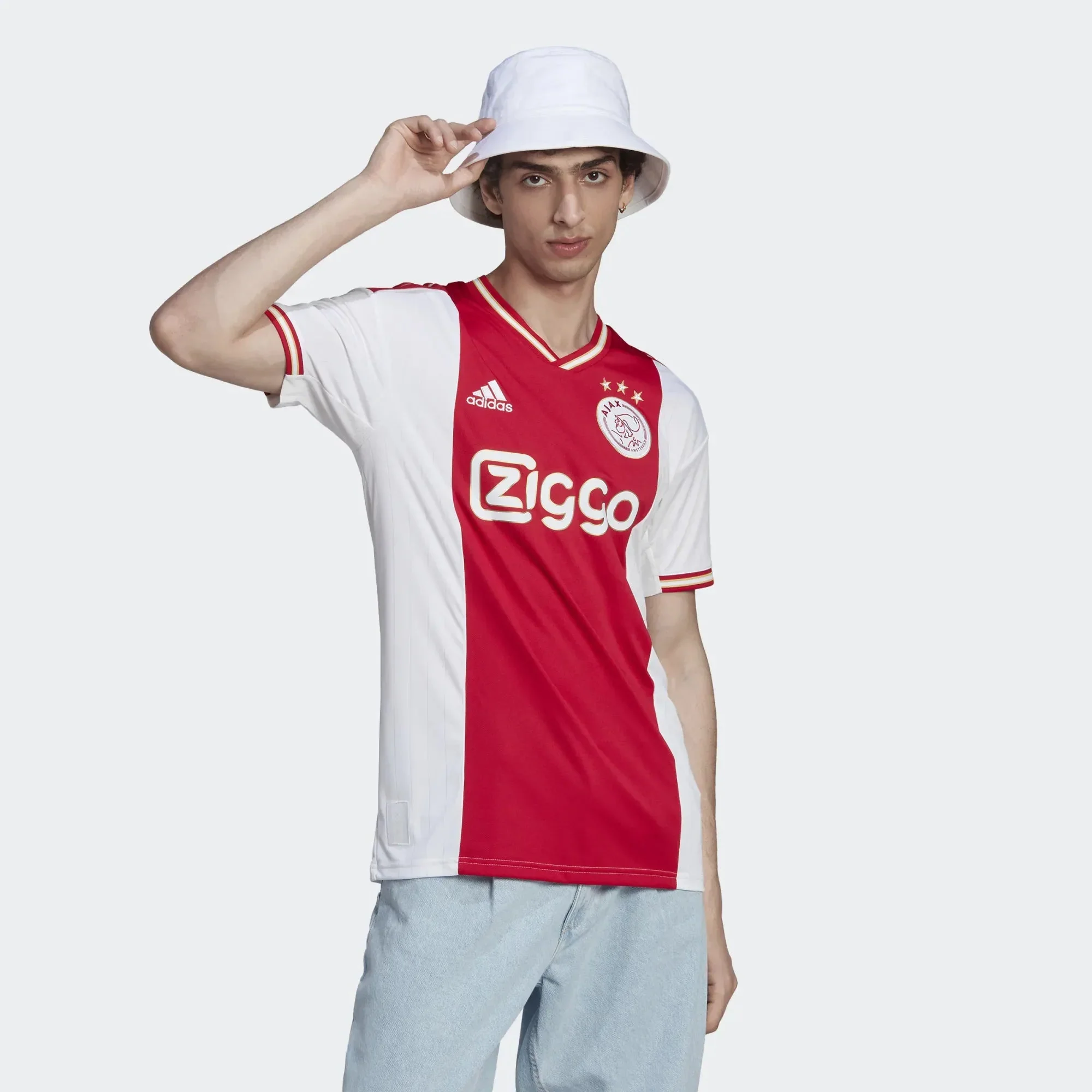 adidas 2022-23 Ajax Home Jersey - Red-White - Image 3