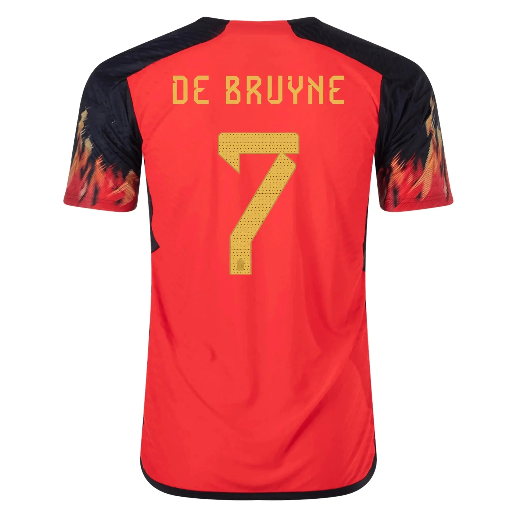 adidas 2022-23 Belgium Authentic Home Jersey - Red-Black - Image 2