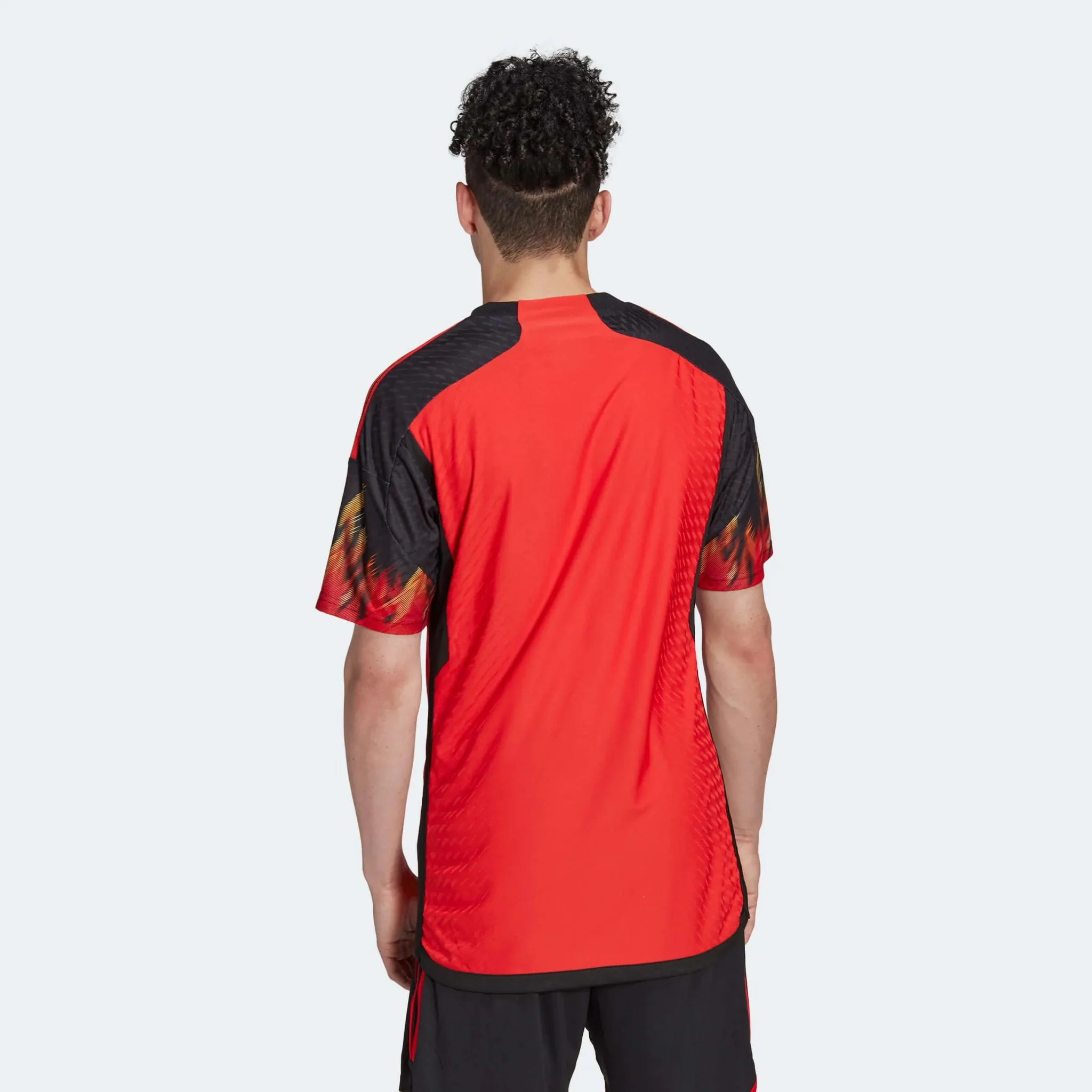 adidas 2022-23 Belgium Authentic Home Jersey - Red-Black - Image 8
