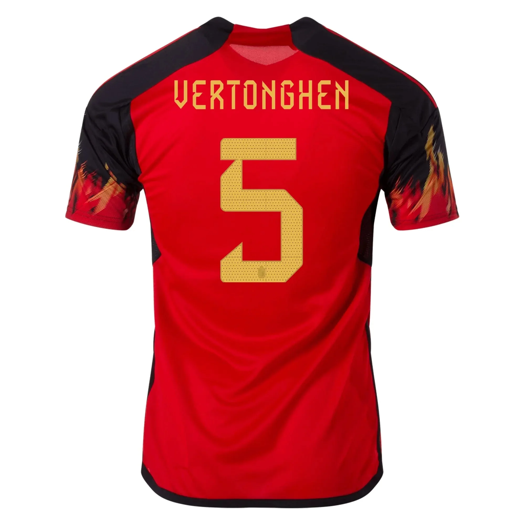 adidas 2022-23 Belgium Home Jersey - Red-Black - Image 2