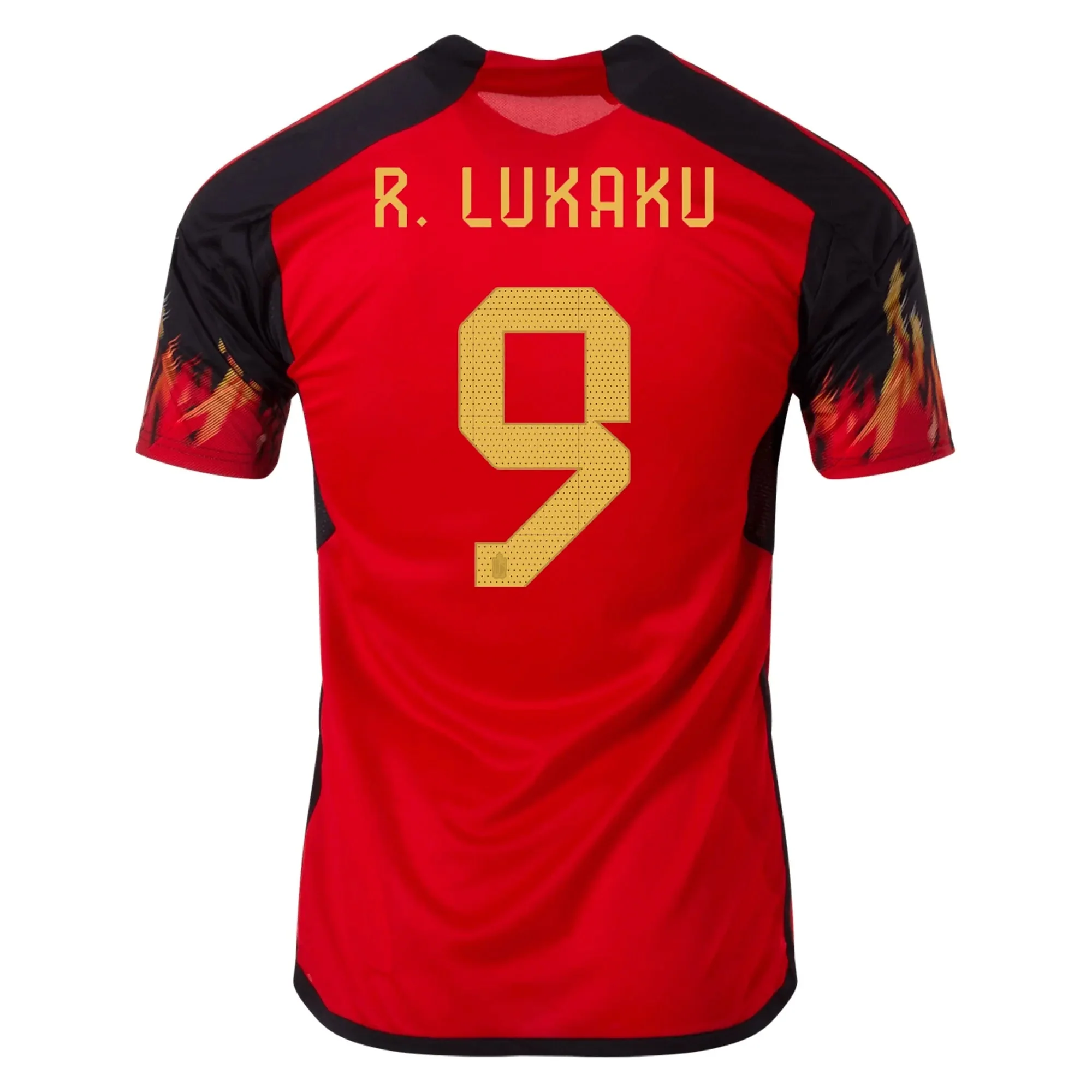 adidas 2022-23 Belgium Home Jersey - Red-Black - Image 5