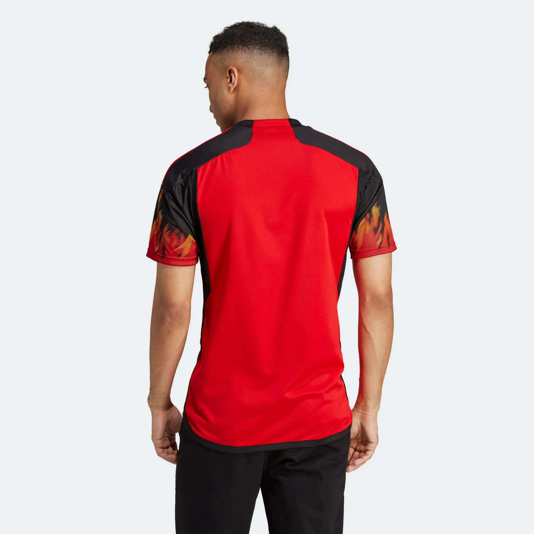 adidas 2022-23 Belgium Home Jersey - Red-Black - Image 8
