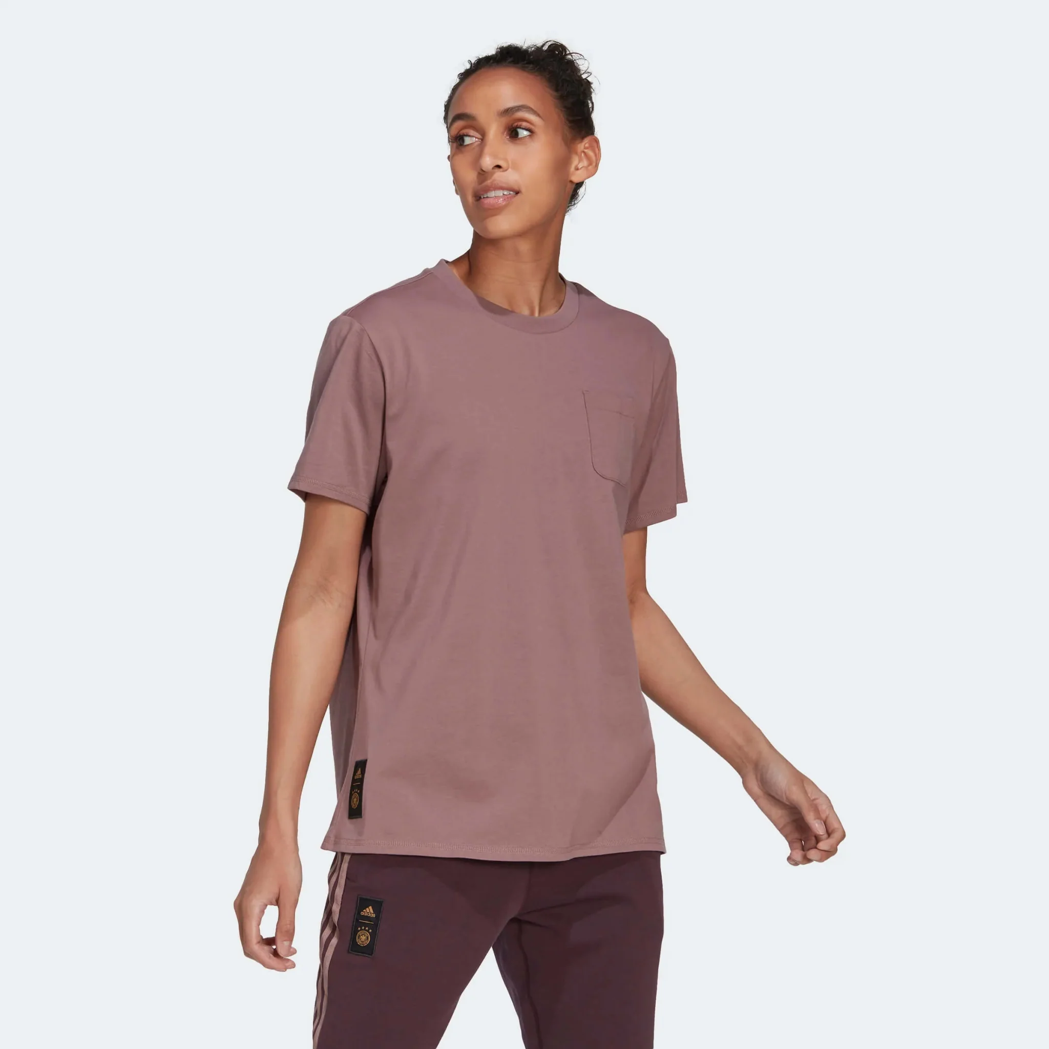 adidas 2022-23 Germany Women's Tee - Purple - Image 2