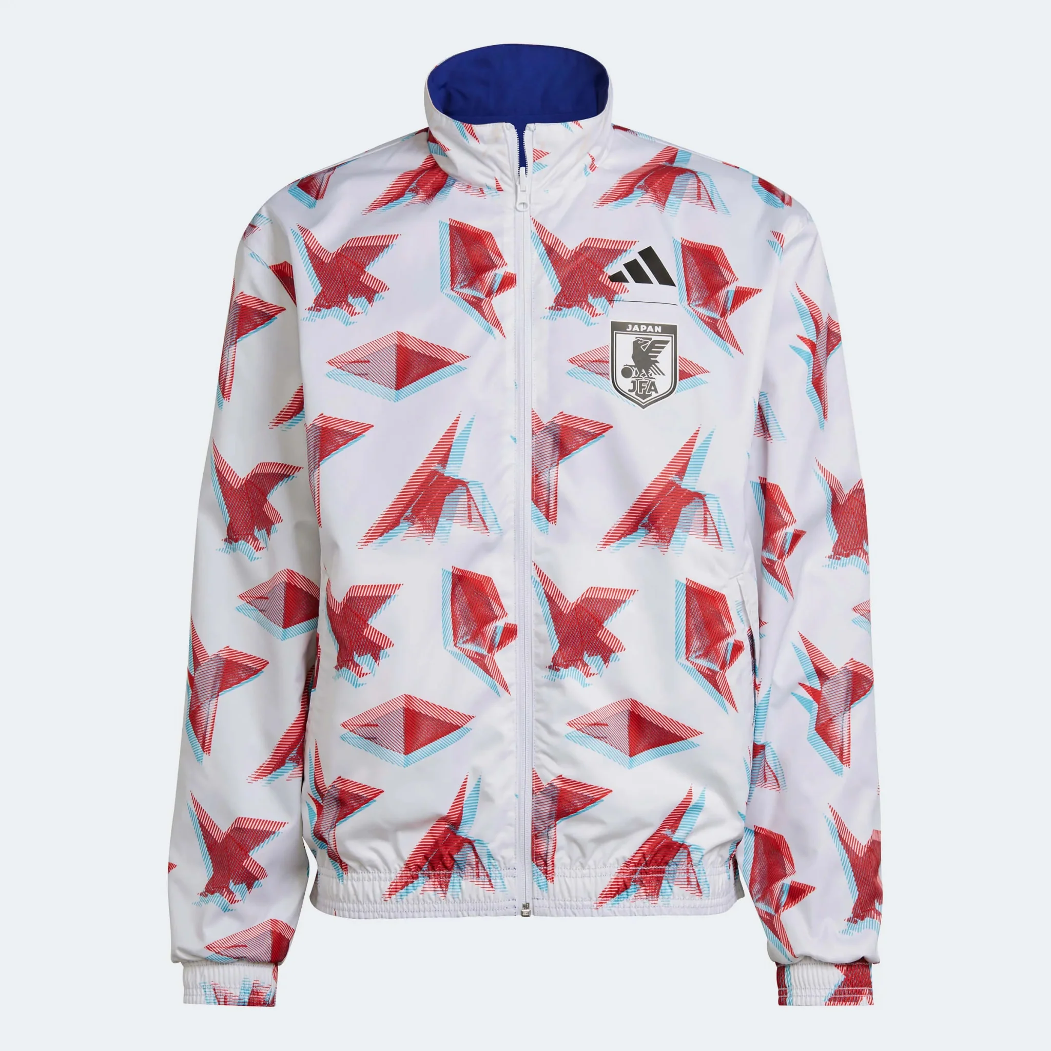 Adidas 2022-23 Japan WC Anthem Jacket - White-Red-Blue
