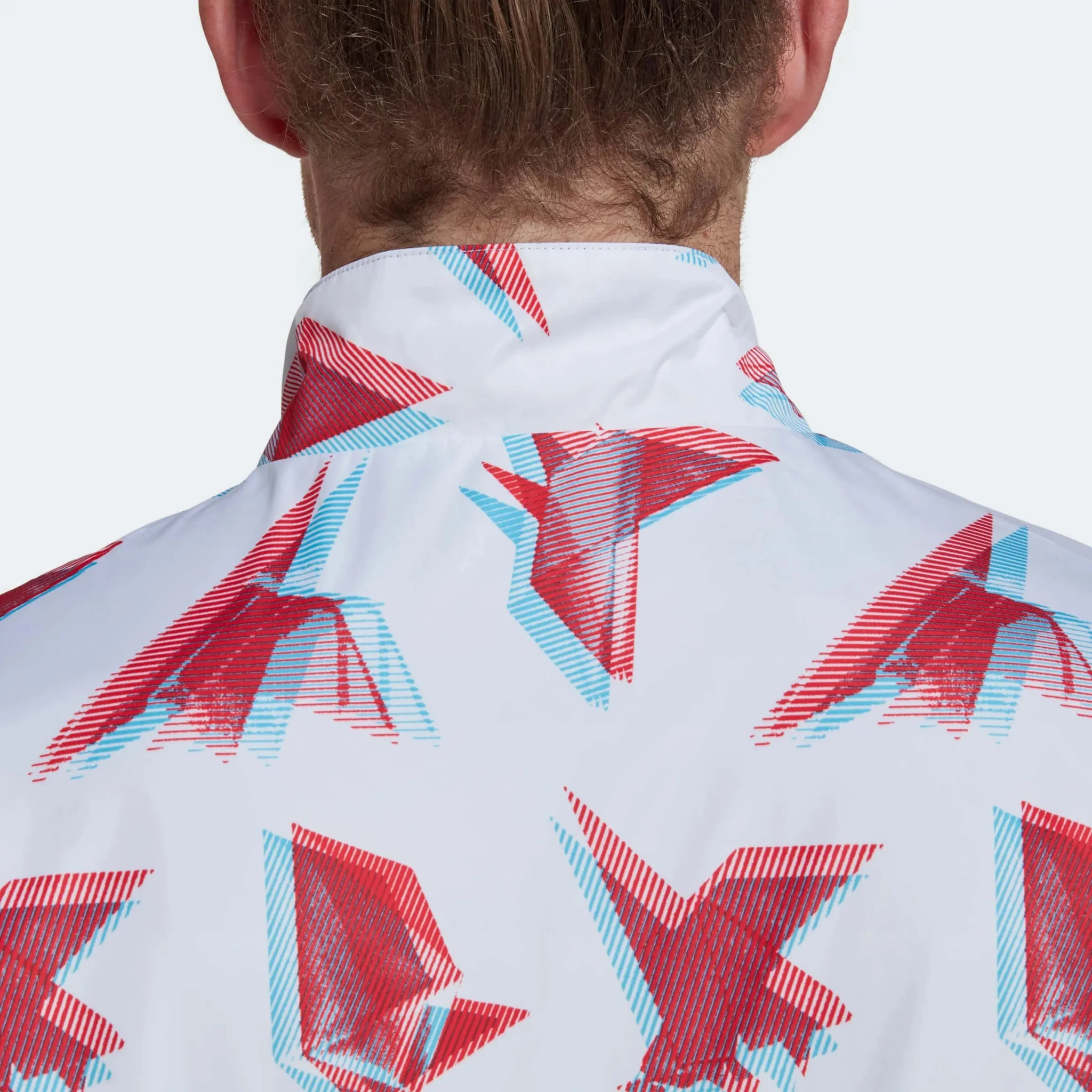 Adidas 2022-23 Japan WC Anthem Jacket - White-Red-Blue - Image 5