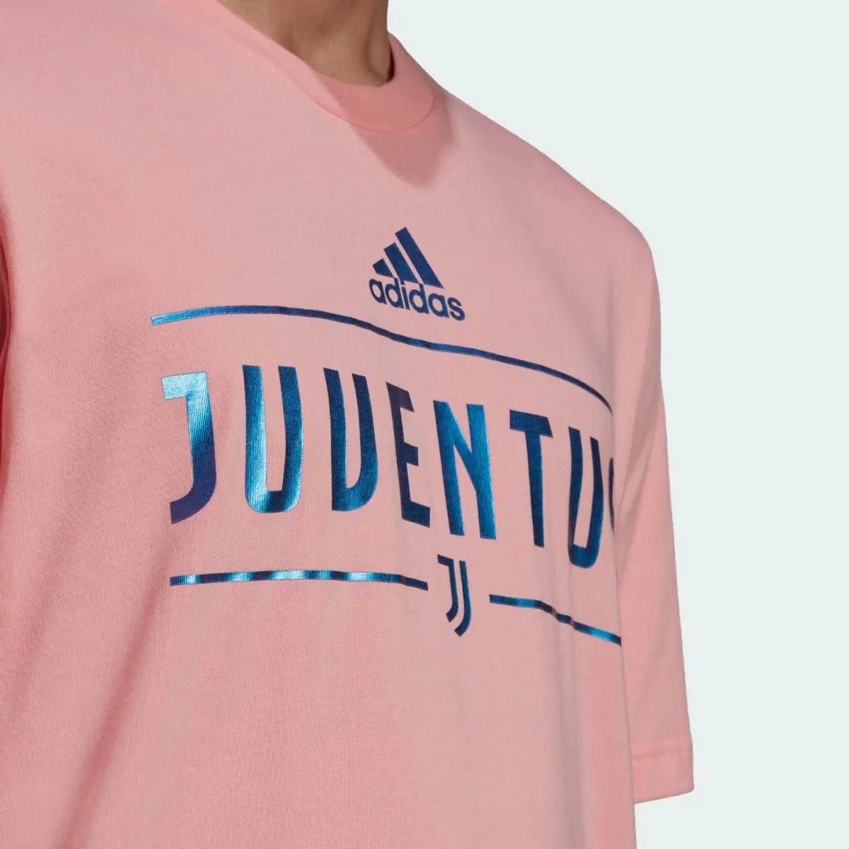 adidas 2022-23 Juventus Graphic Tee - Glow Pink - Image 4