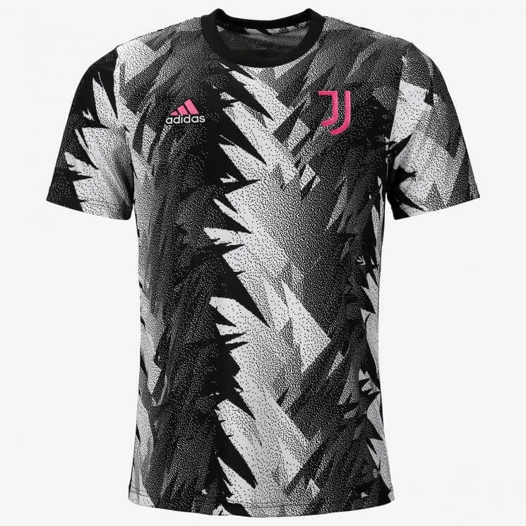 adidas 2022-23 Juventus Pre-Match Jersey - Black-White - Image 2