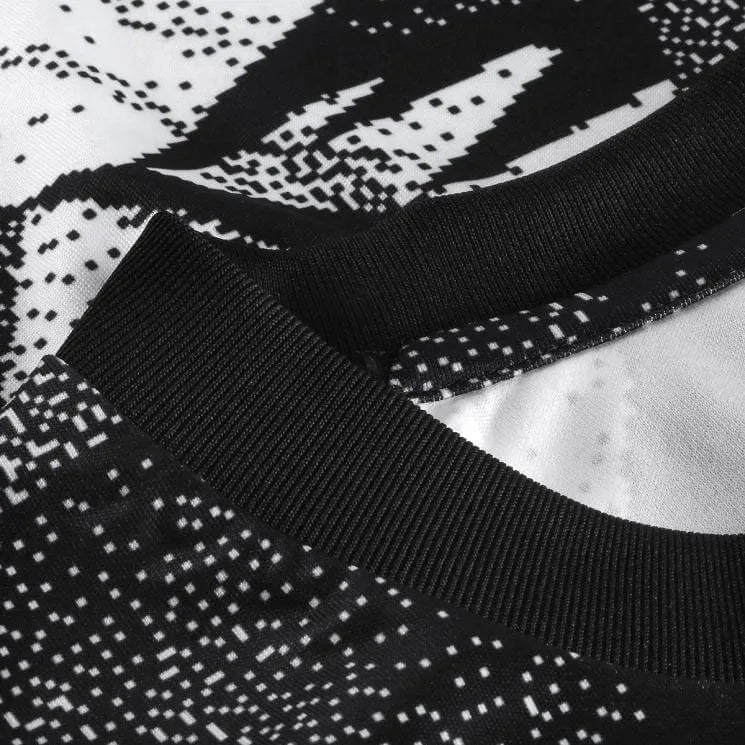 adidas 2022-23 Juventus Pre-Match Jersey - Black-White - Image 5