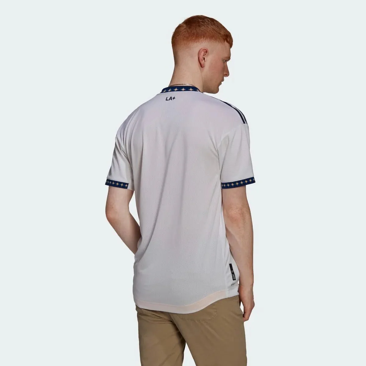 adidas 2022-23 LA Galaxy Authentic Home Jersey - White-Navy - Image 6
