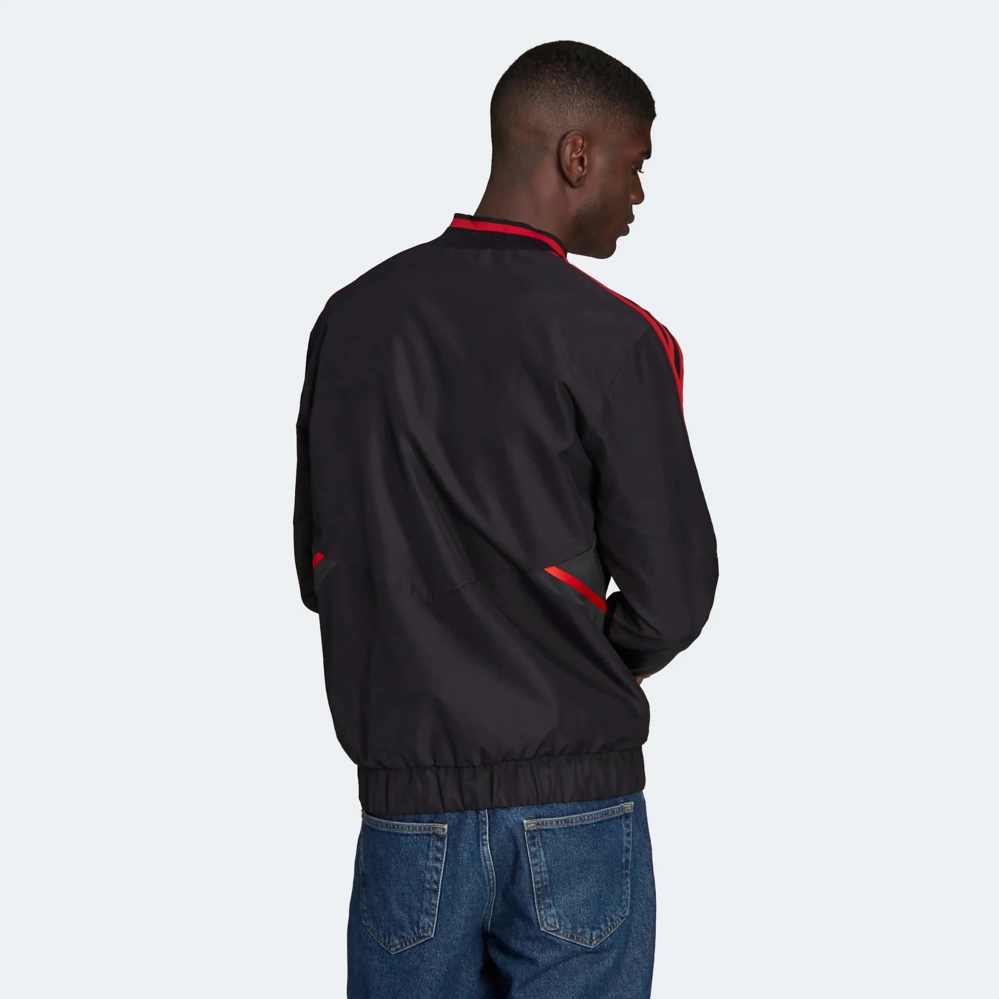 Adidas 2022-23 Manchester United Anthem Jacket - Black - Image 3