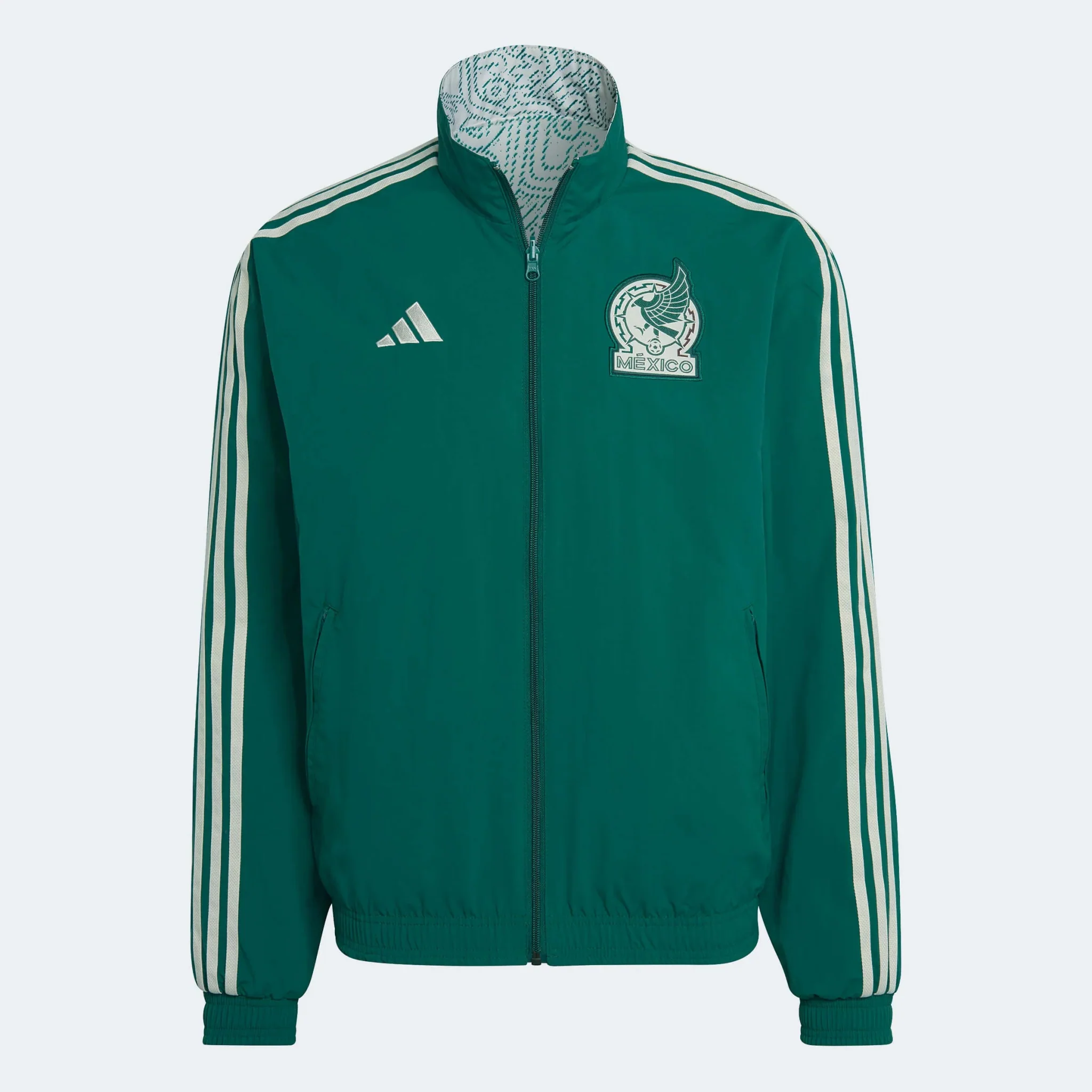 adidas 2022-23 Mexico Anthem Jacket Green Green-White