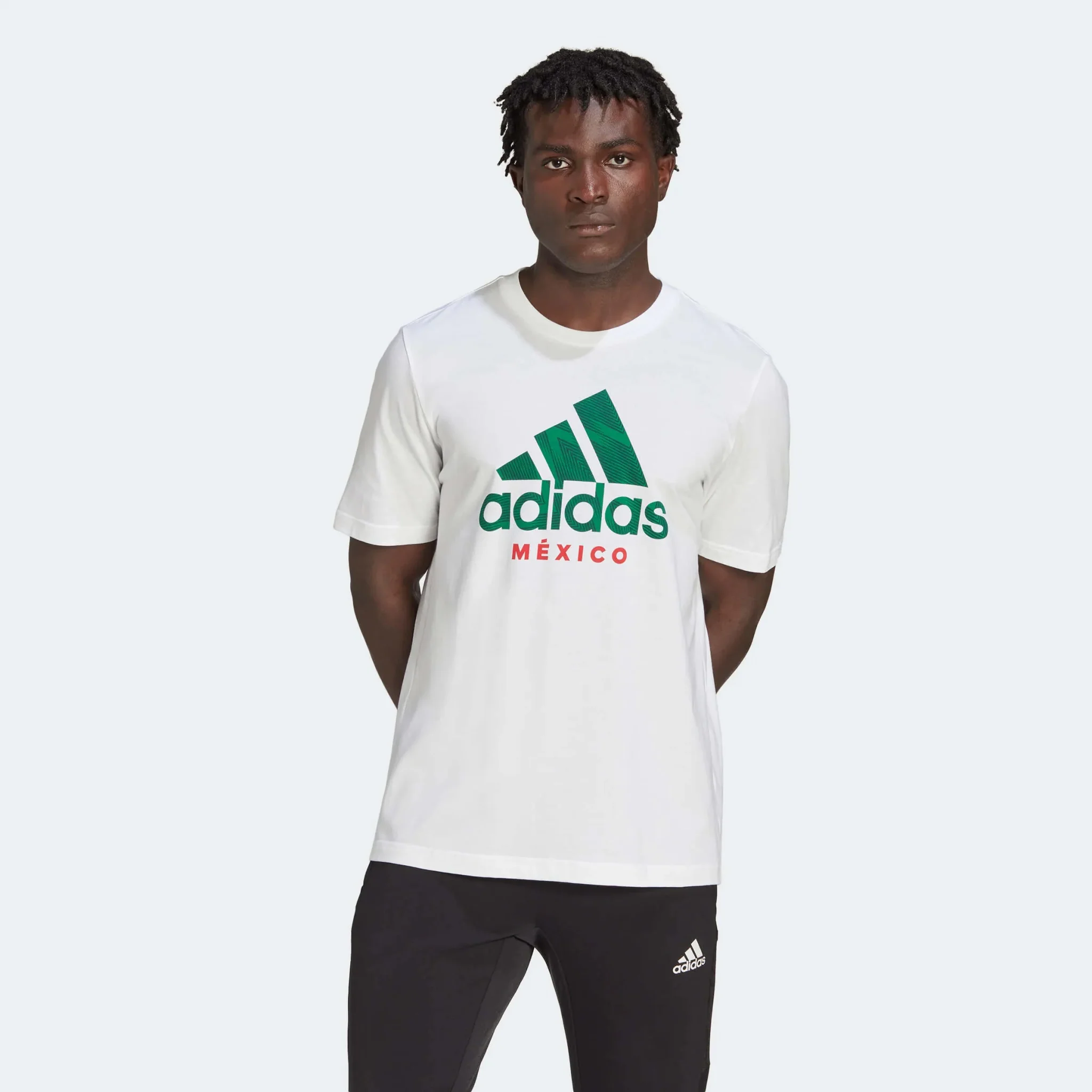 adidas 2022-23 Mexico DNA Graphic Tee - White - Image 2