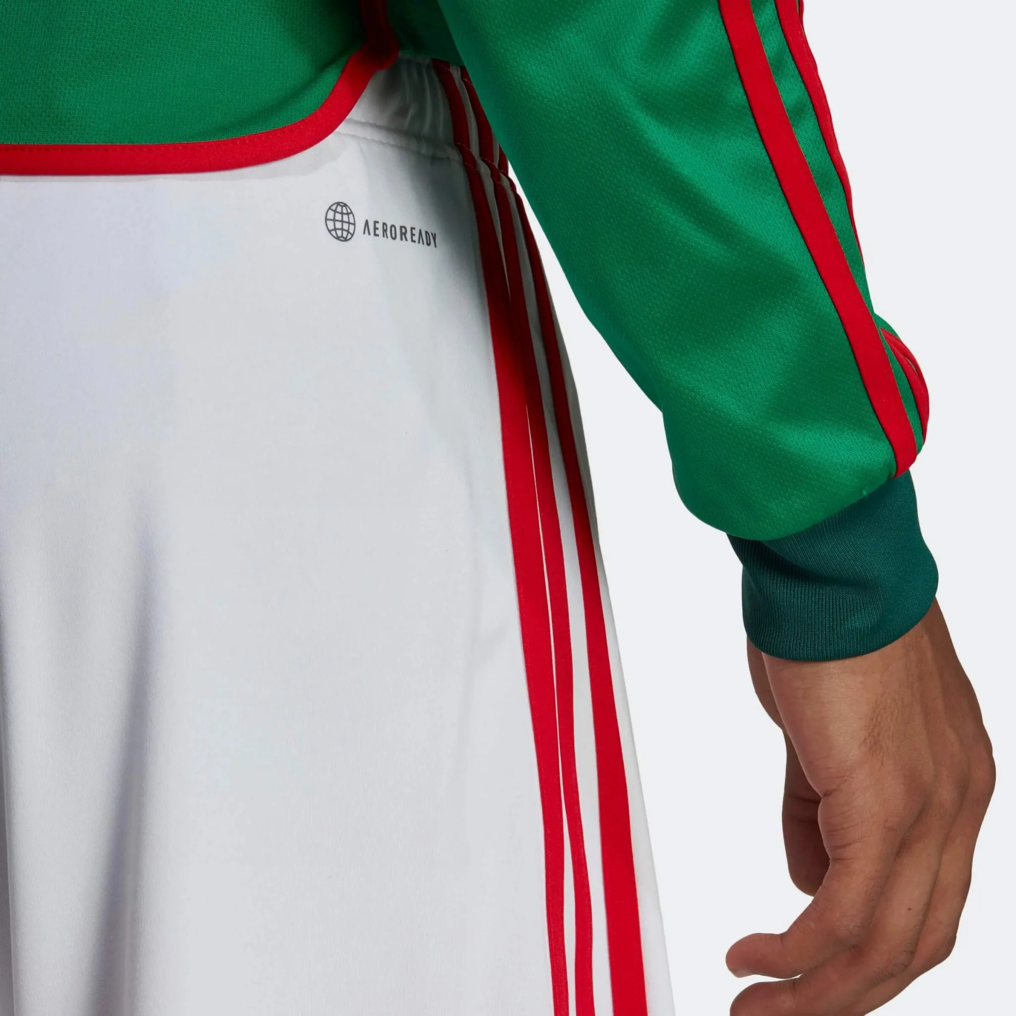 adidas 2022-23 Mexico Home Short White-Red - Image 6