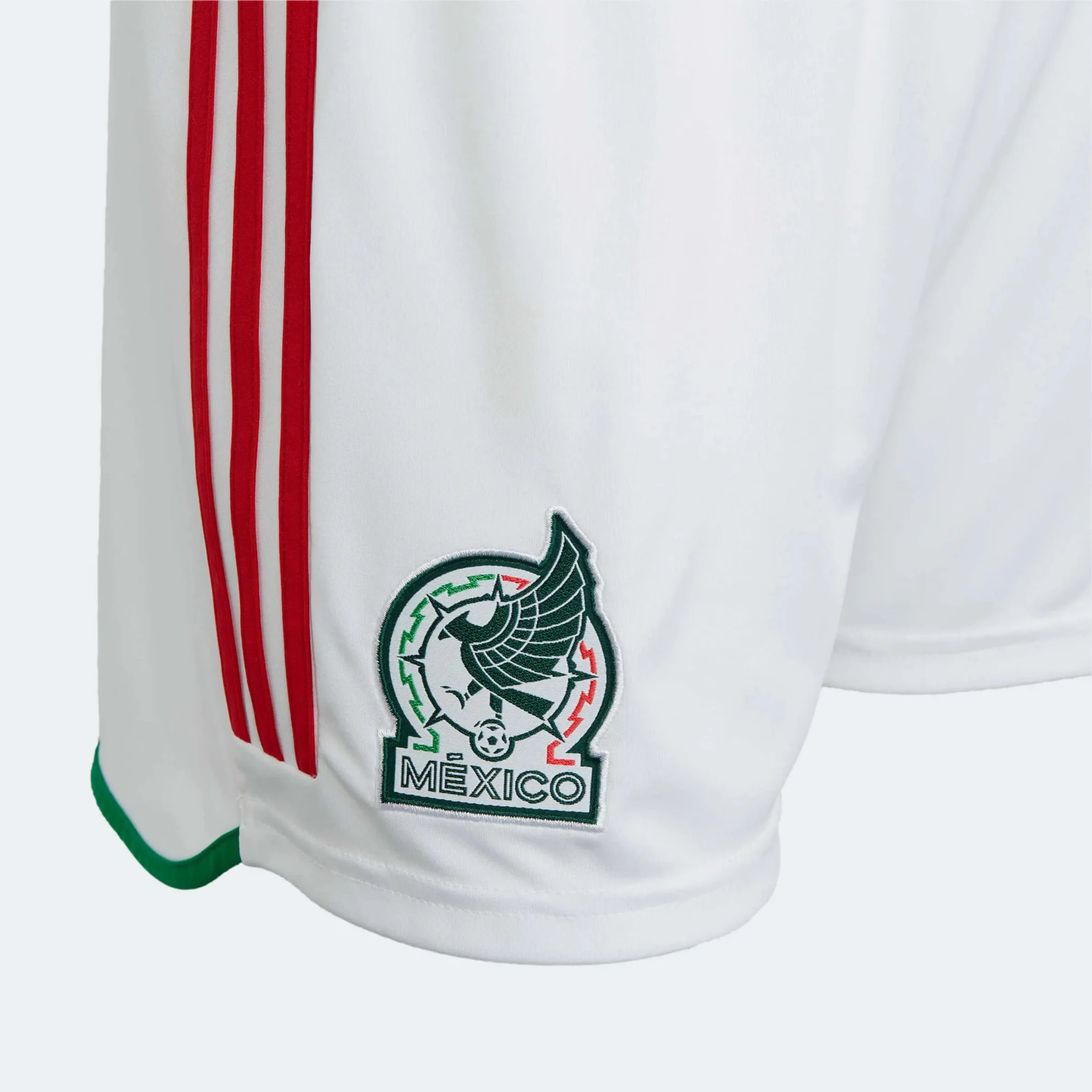 adidas 2022-23 Mexico Home Short White-Red - Image 7