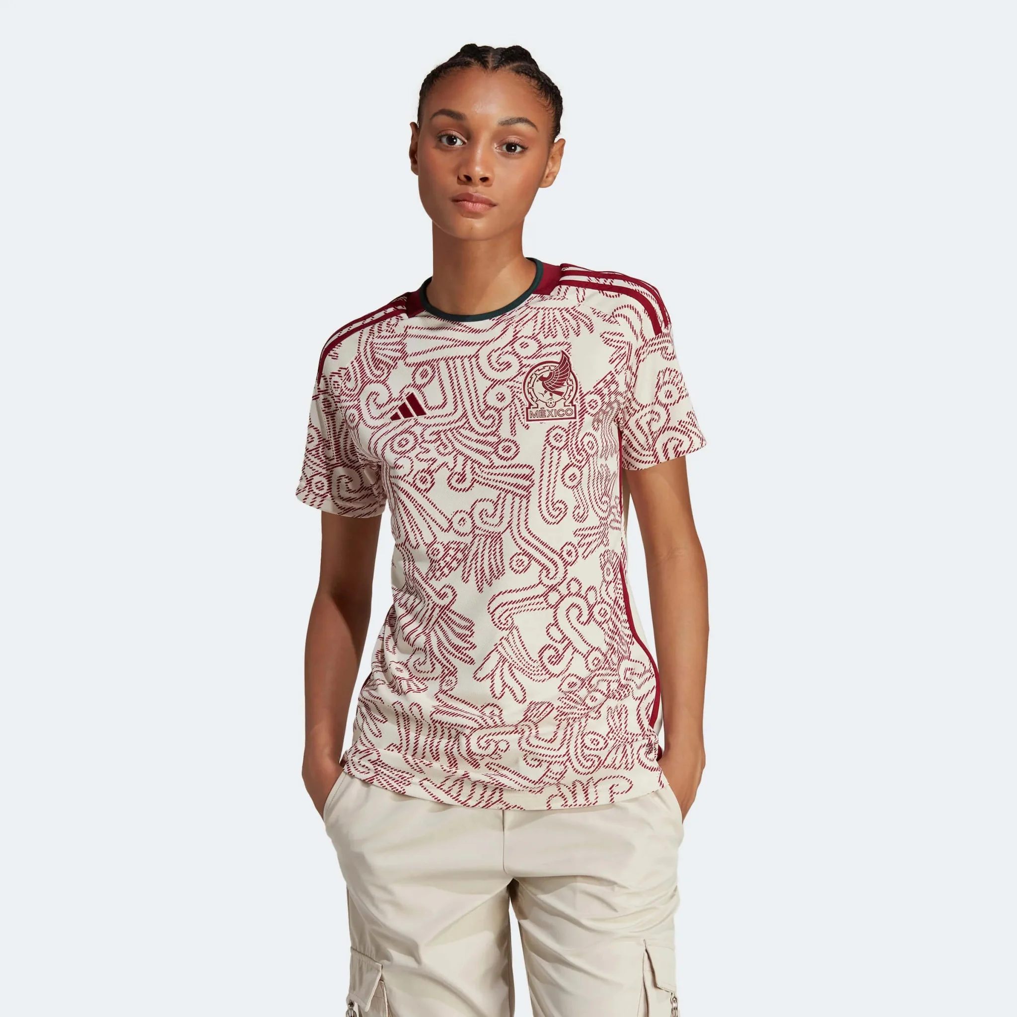 adidas 2022-23 Mexico Women's Away Jersey - Image 3