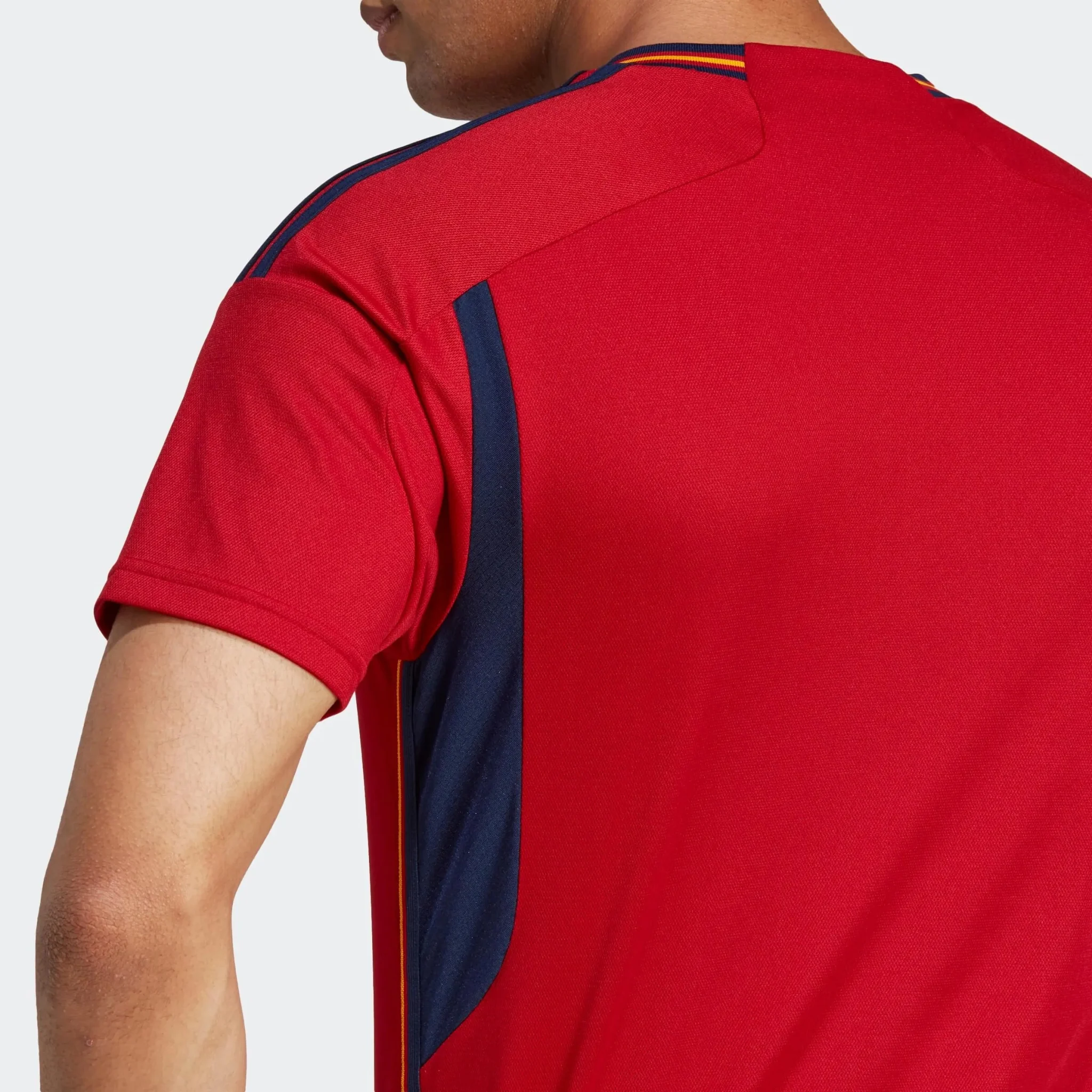 adidas 2022-23 Spain Home Jersey Red-Navy - Image 6