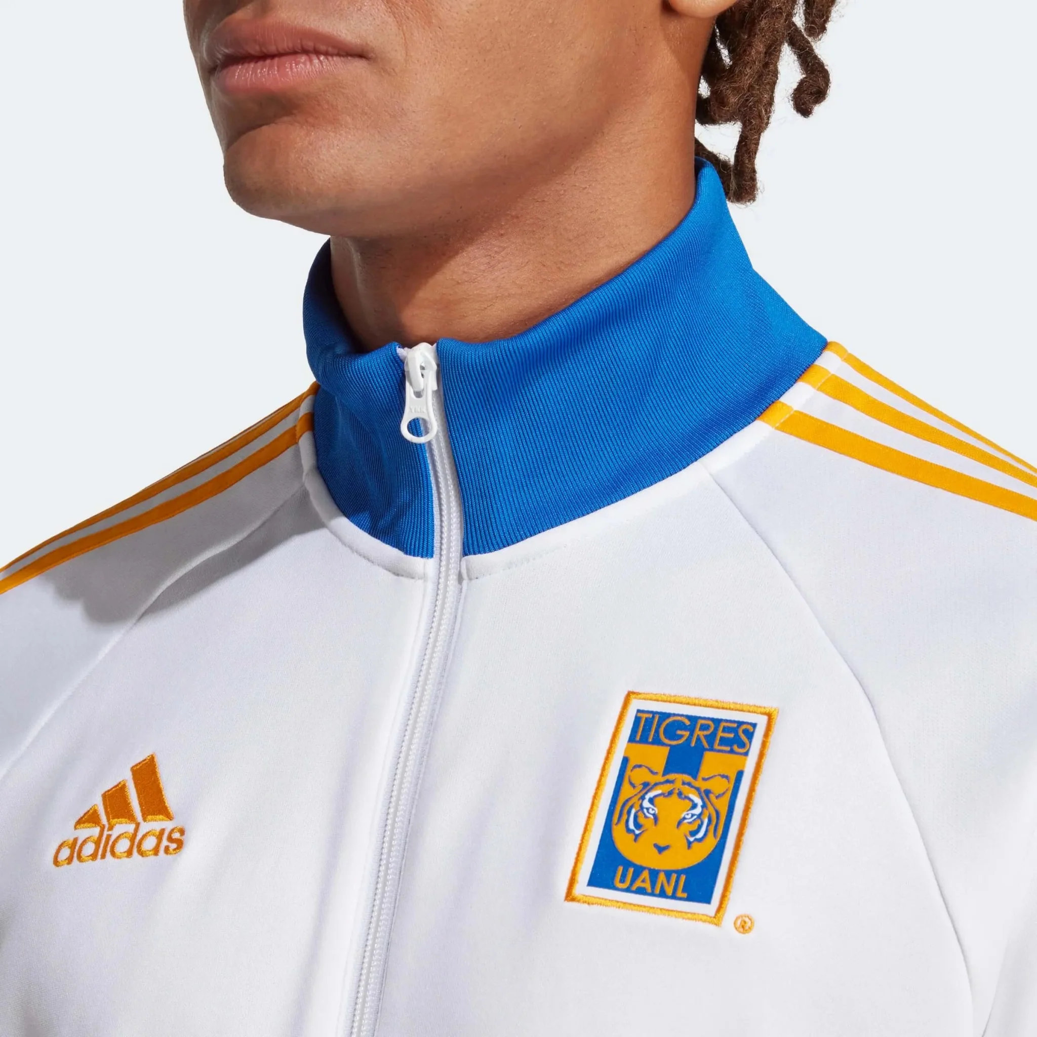adidas 2022-23 Tigres DNA Training Top - White-Blue-Orange - Image 4