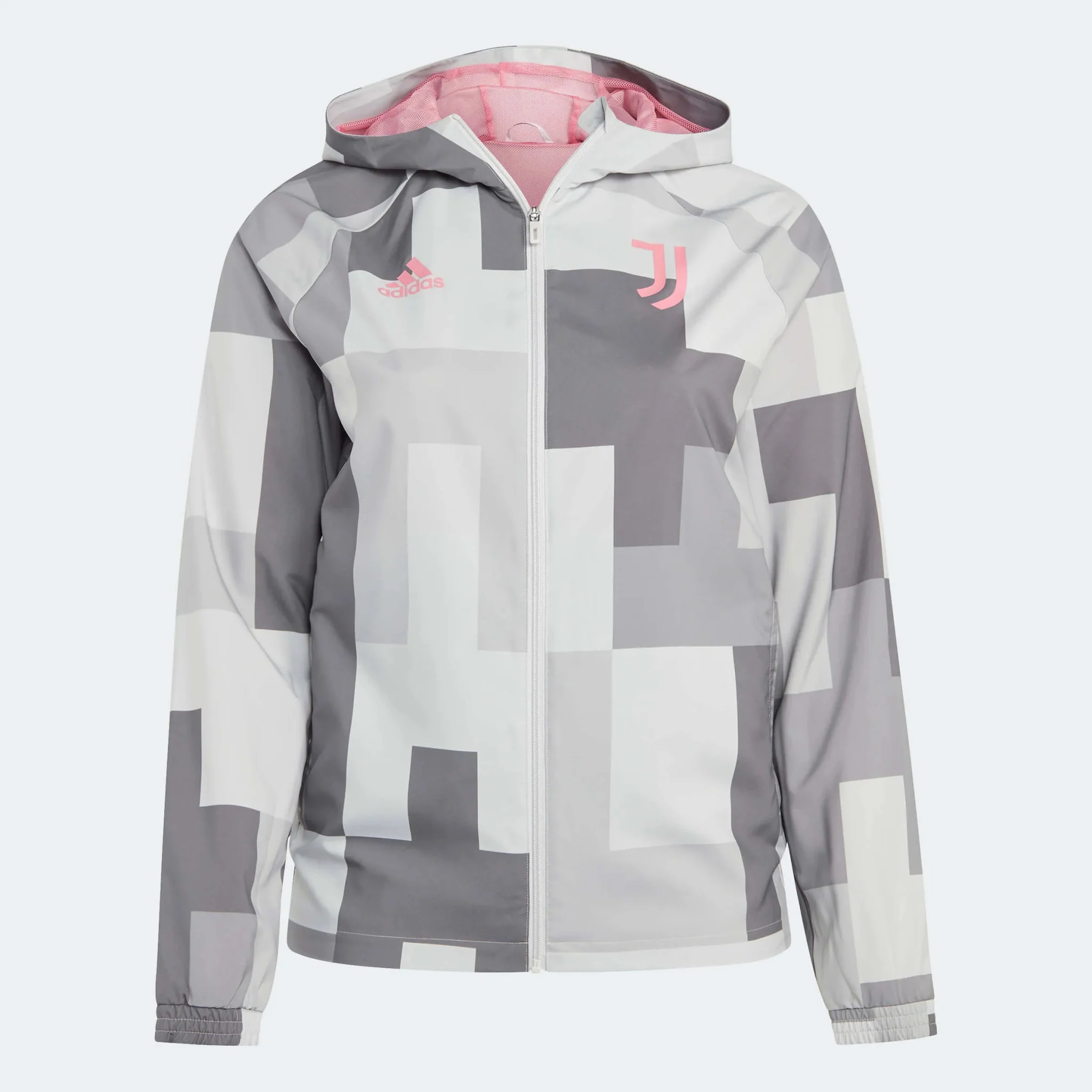 adidas 2023-24 Juventus Graphic Windbreaker - Grey One
