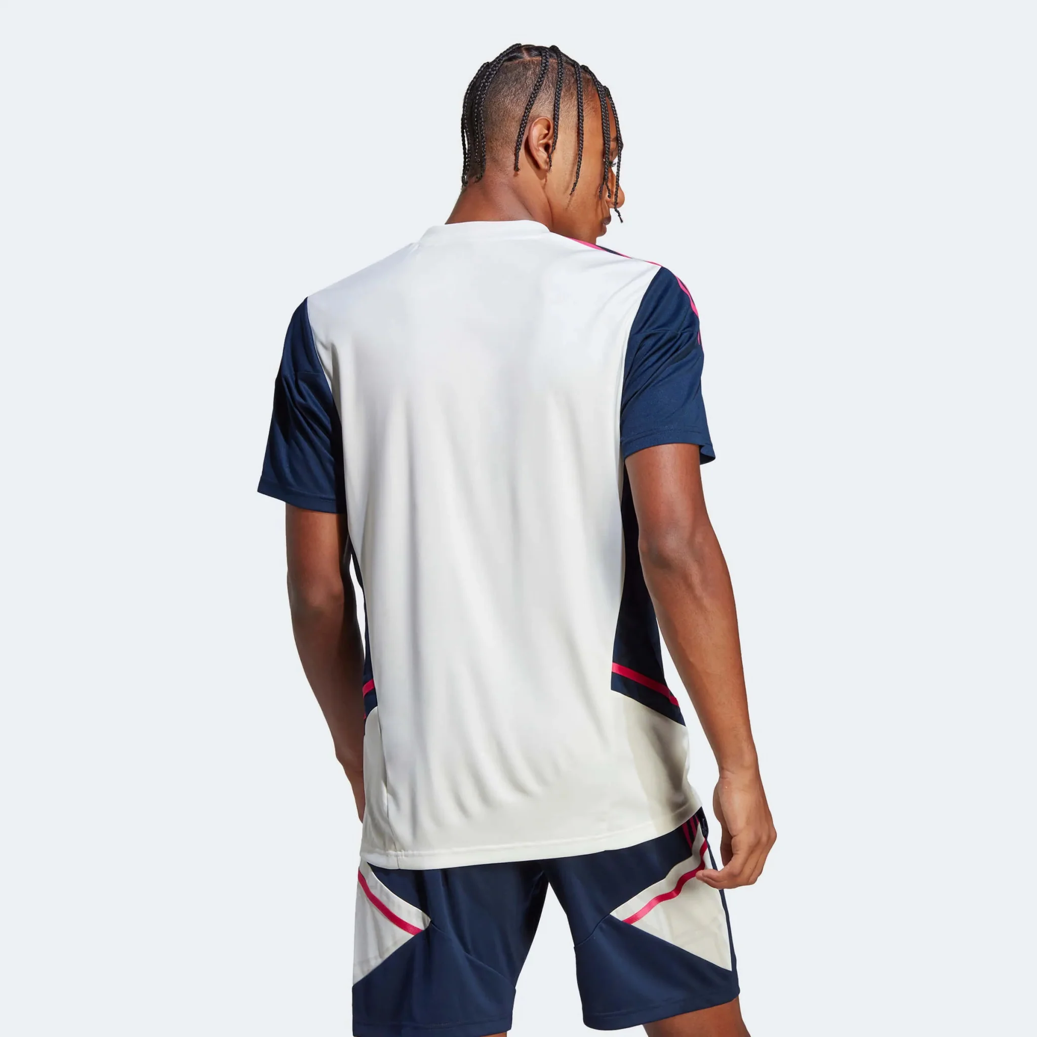 adidas 2023 Arsenal Training Jersey - Off White-Navy - Image 4
