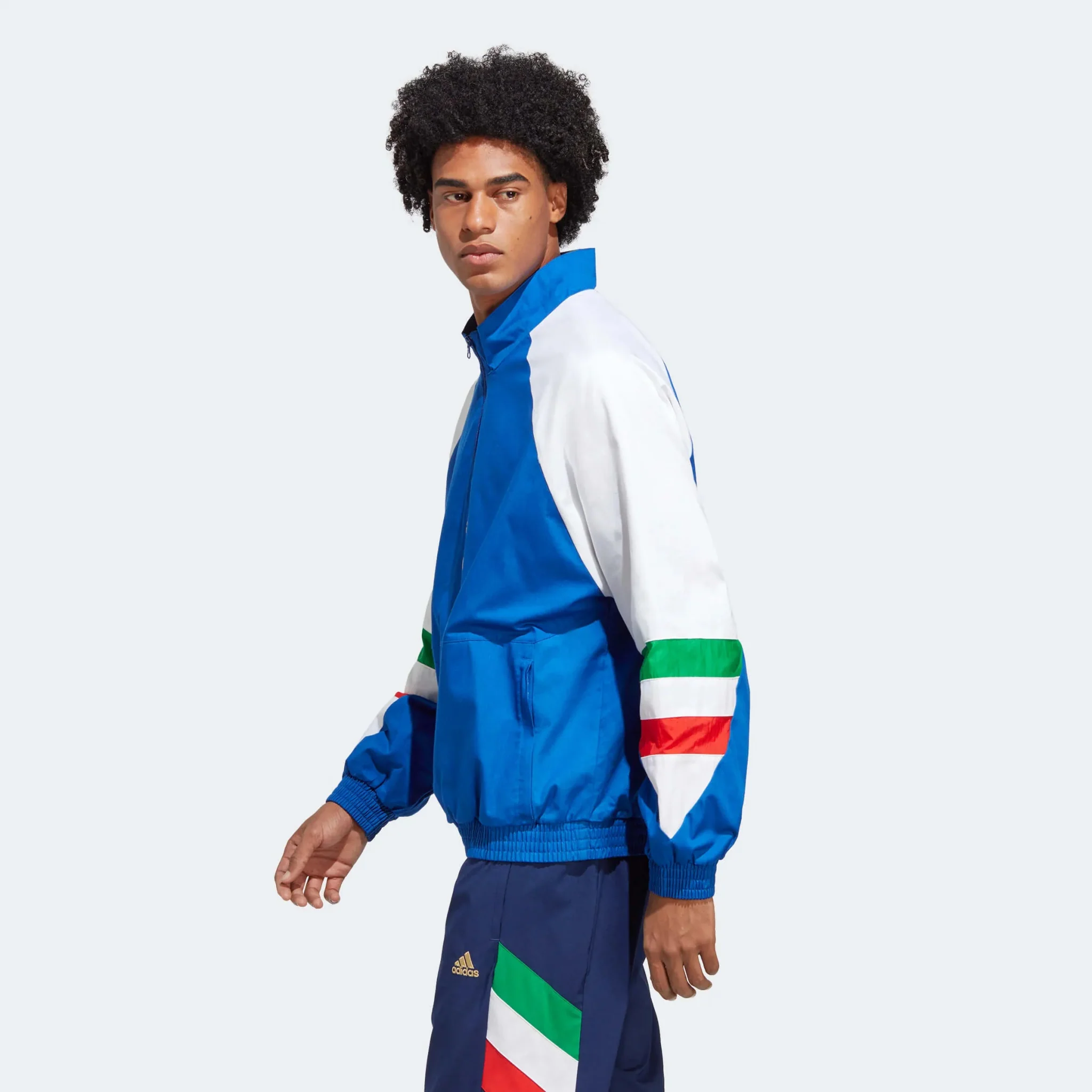 adidas 2023 Italy Icon Top - Team Royal Blue - Image 3