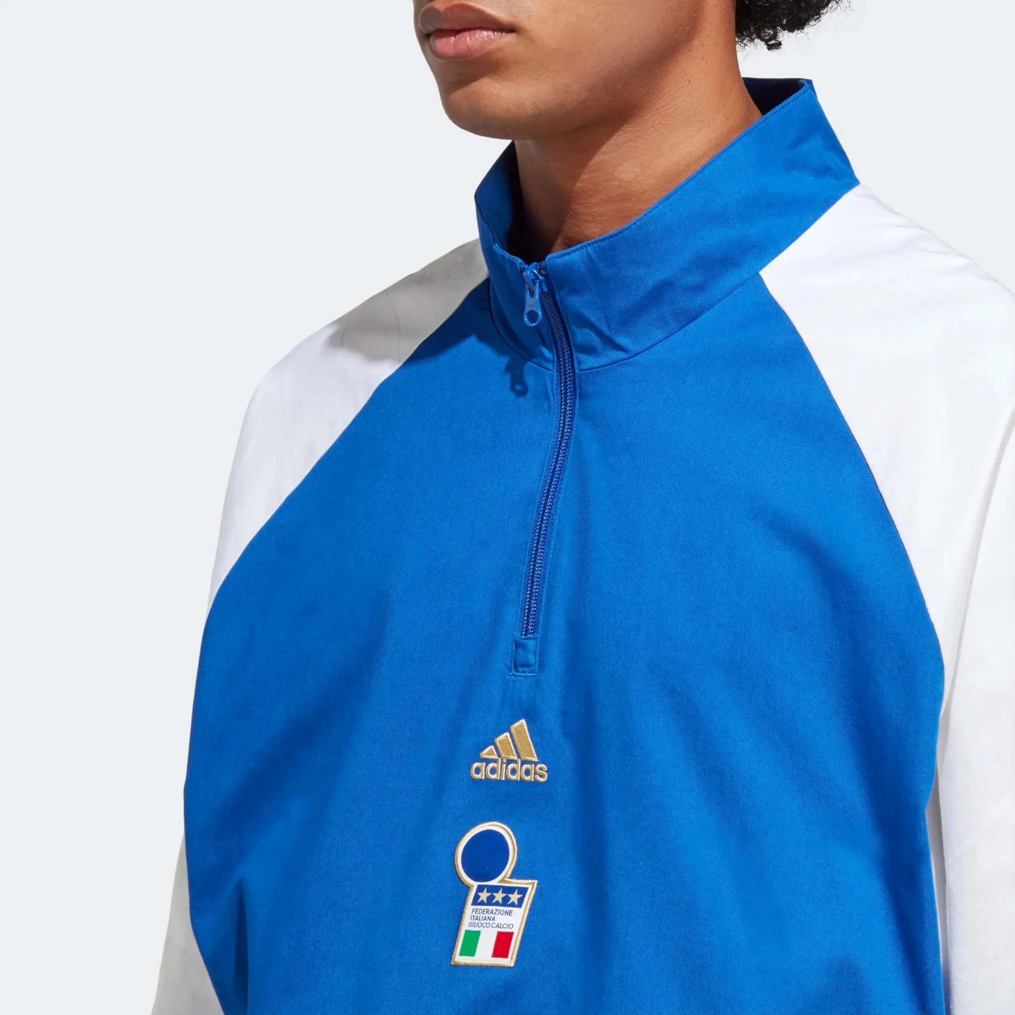 adidas 2023 Italy Icon Top - Team Royal Blue - Image 5