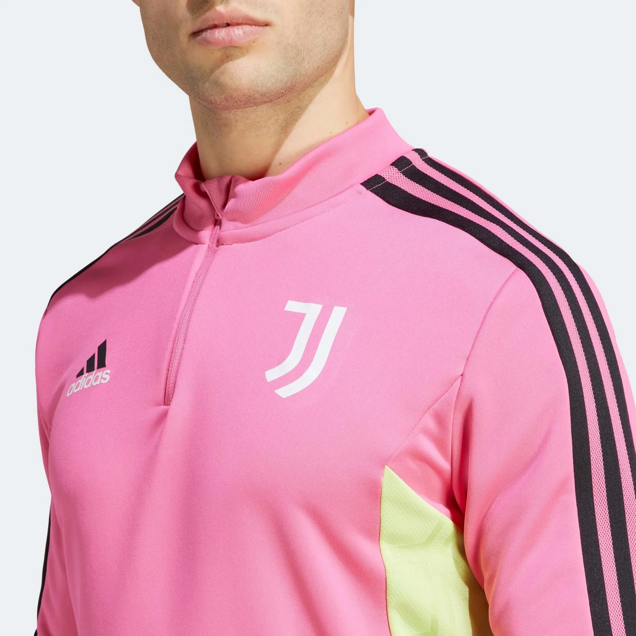 adidas 2023 Juventus Training Top - Pink-Black - Image 4