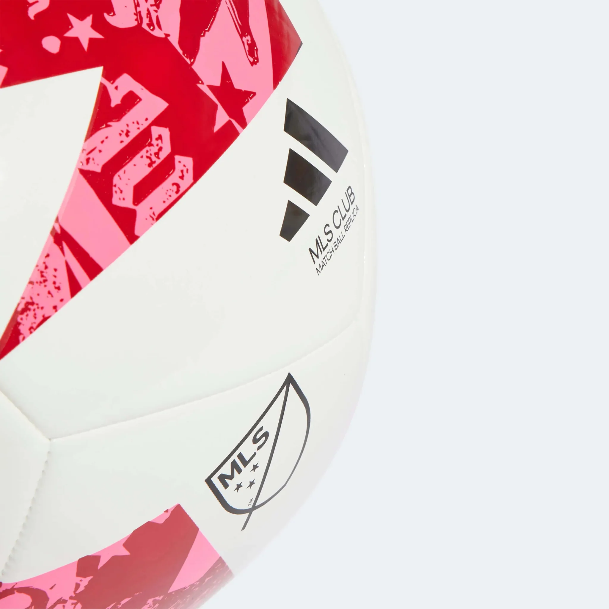 adidas 2023 MLS Club Ball - White-Red-Pink - Image 3