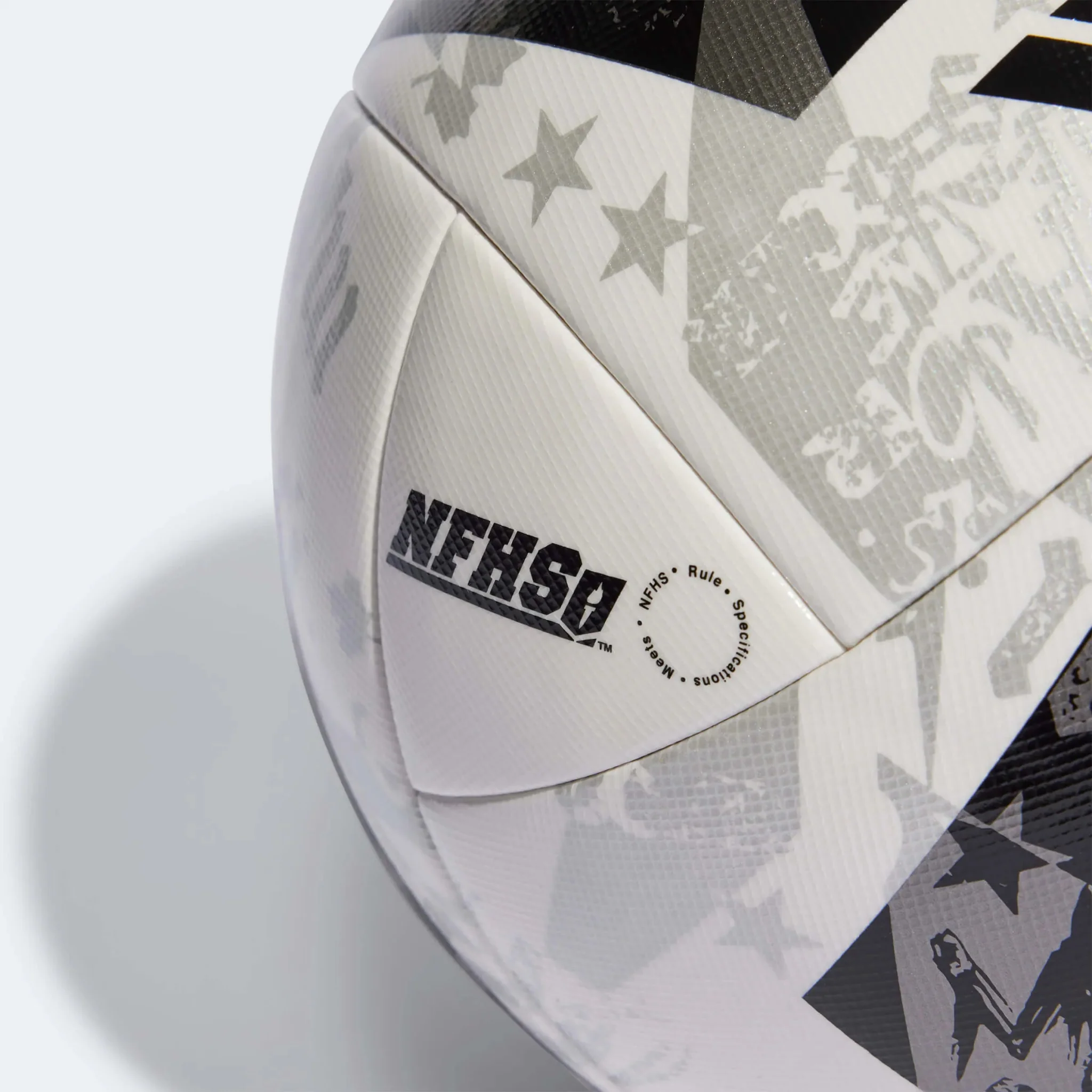 adidas 2023 MLS Competition NFHS Ball - White-Black-Iron Metallic - Image 3