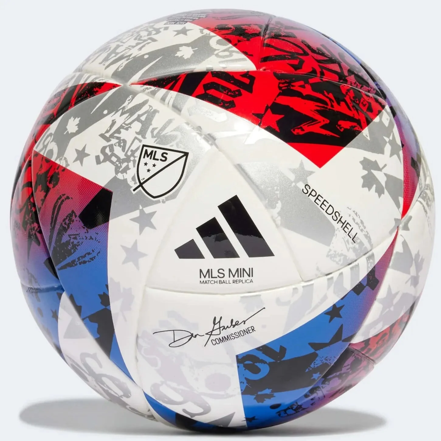 adidas 2023 MLS Mini Ball - White-Blue-Red