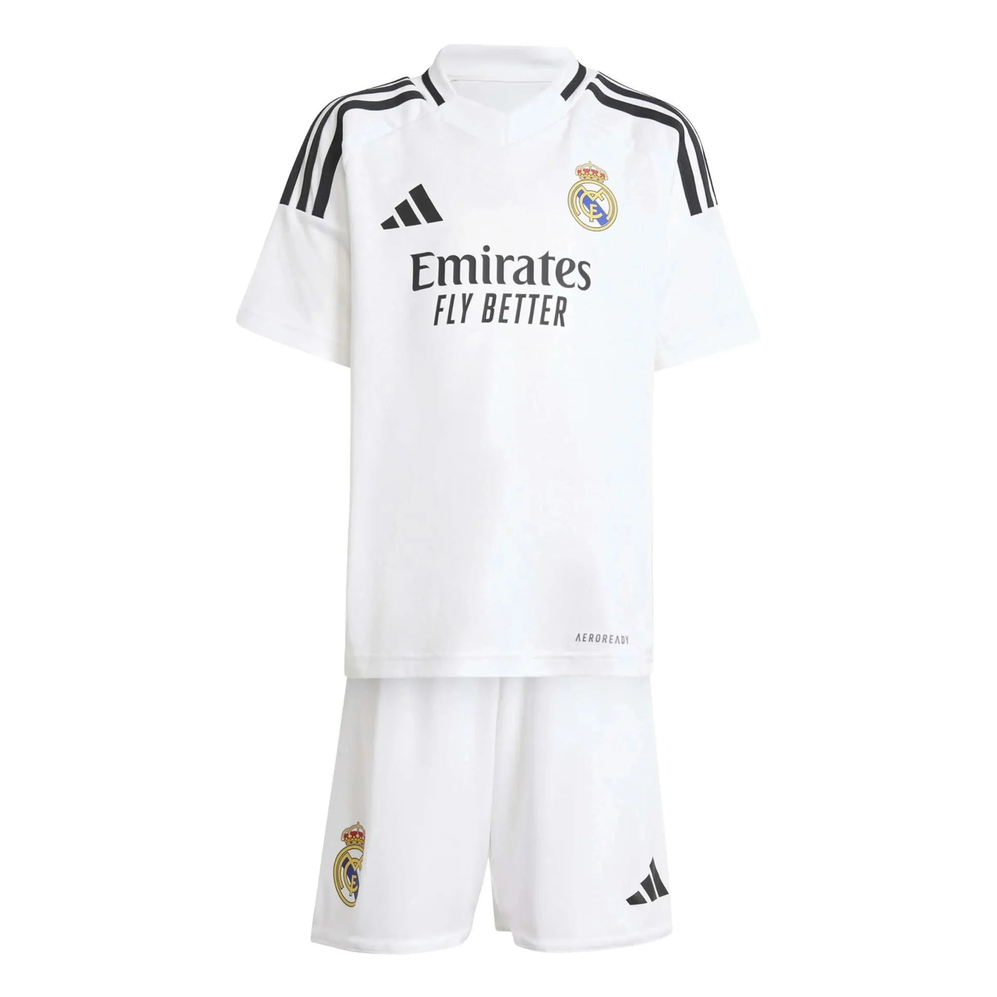 adidas 2024-25 Real Madrid Kids' Home Mini Kit