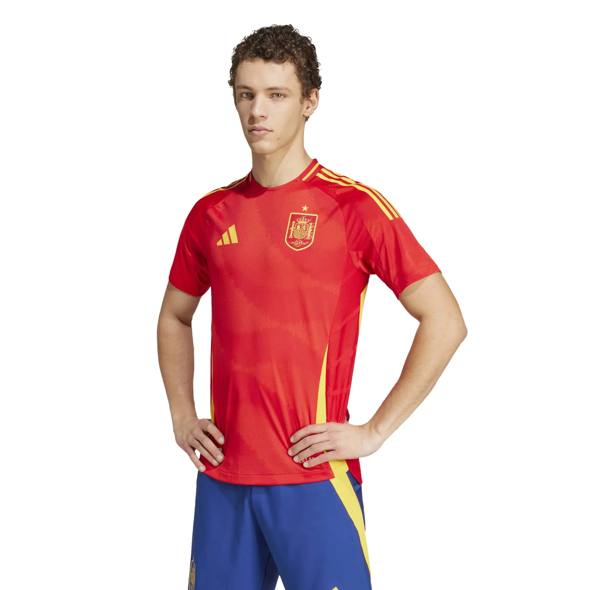 adidas 2024-25 Spain Men's Authentic Home Jersey - Image 3