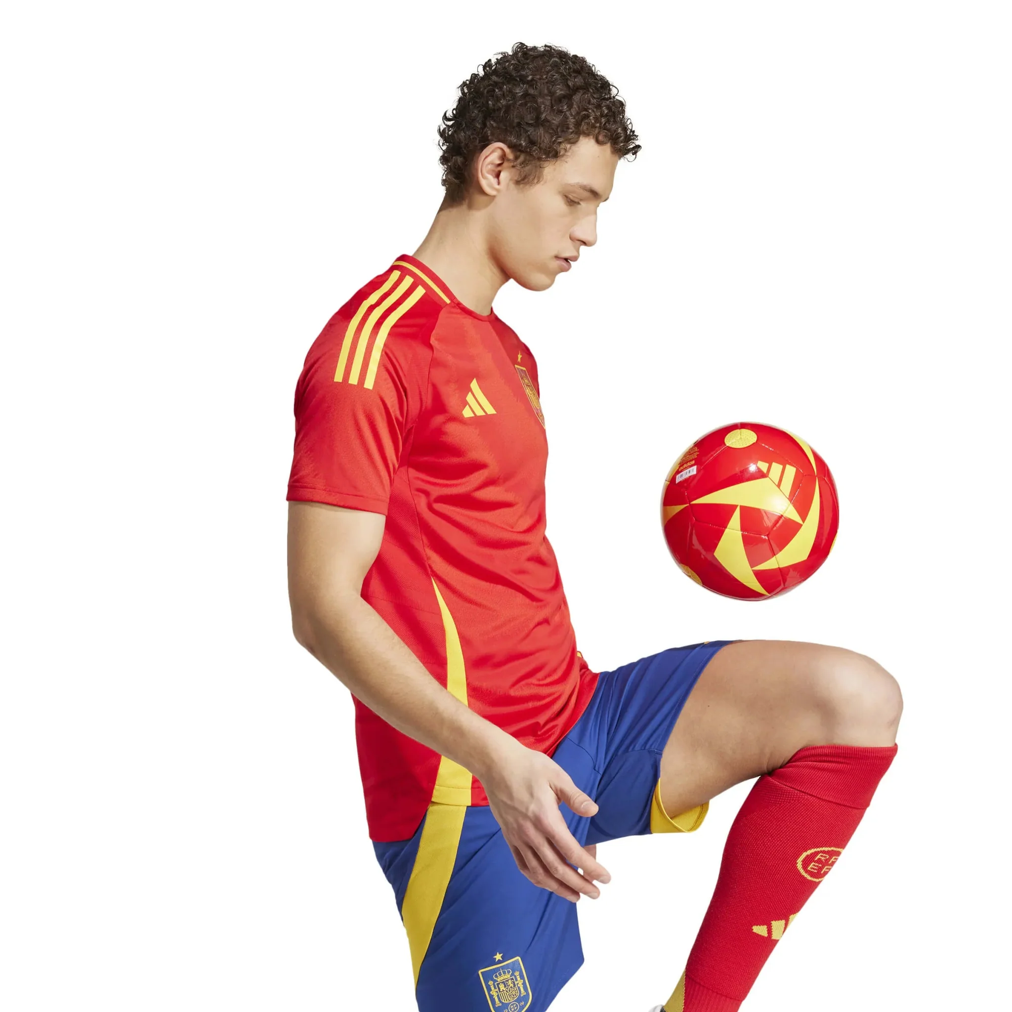 adidas 2024-25 Spain Men's Authentic Home Jersey - Image 4