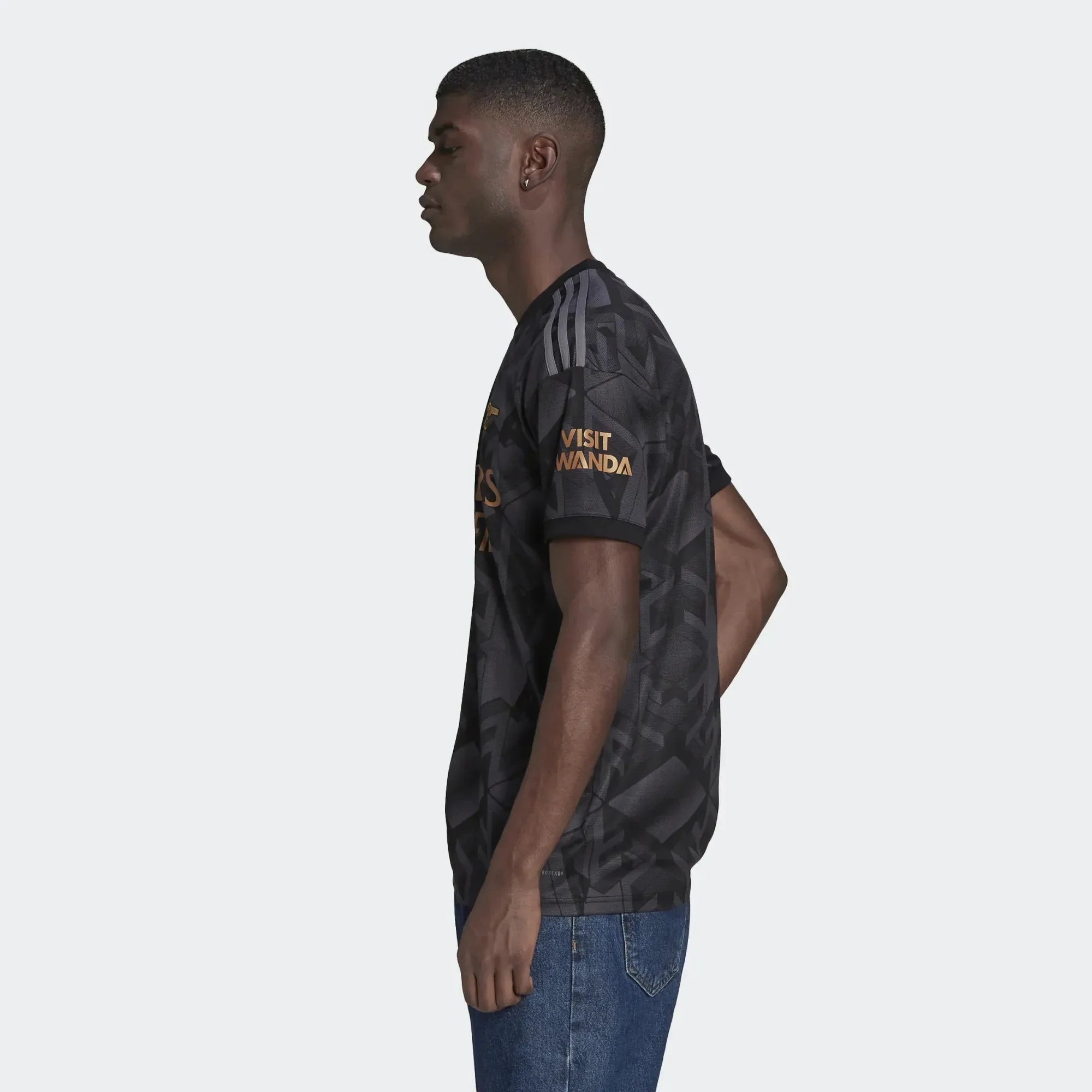 adidas 22-23 Arsenal Away Jersey - Black - Image 4