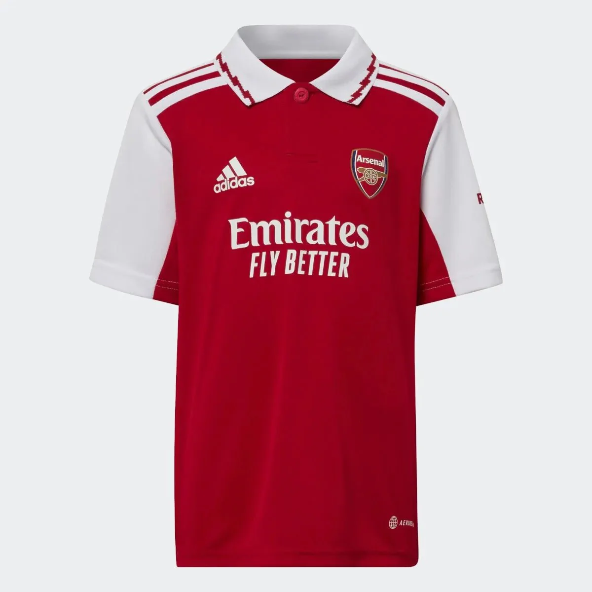 adidas 22-23 Arsenal Home Mini Kit - Scarlet-White - Image 2