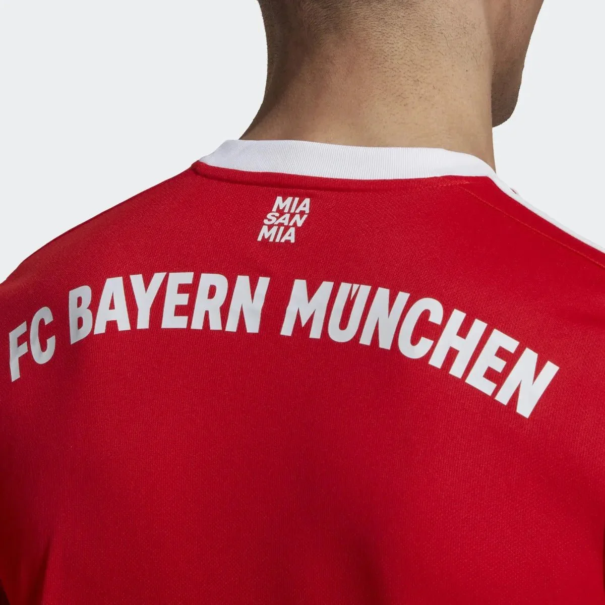 adidas 22-23 Bayern Munich Home Jersey - Red-White - Image 7