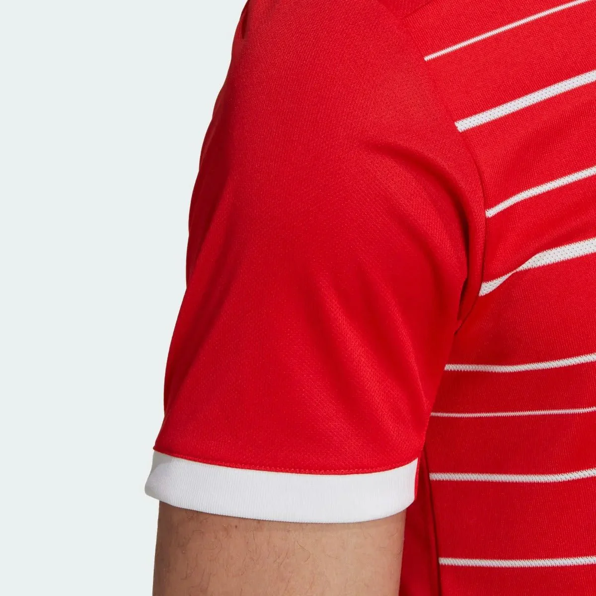 adidas 22-23 Bayern Munich Home Jersey - Red-White - Image 8