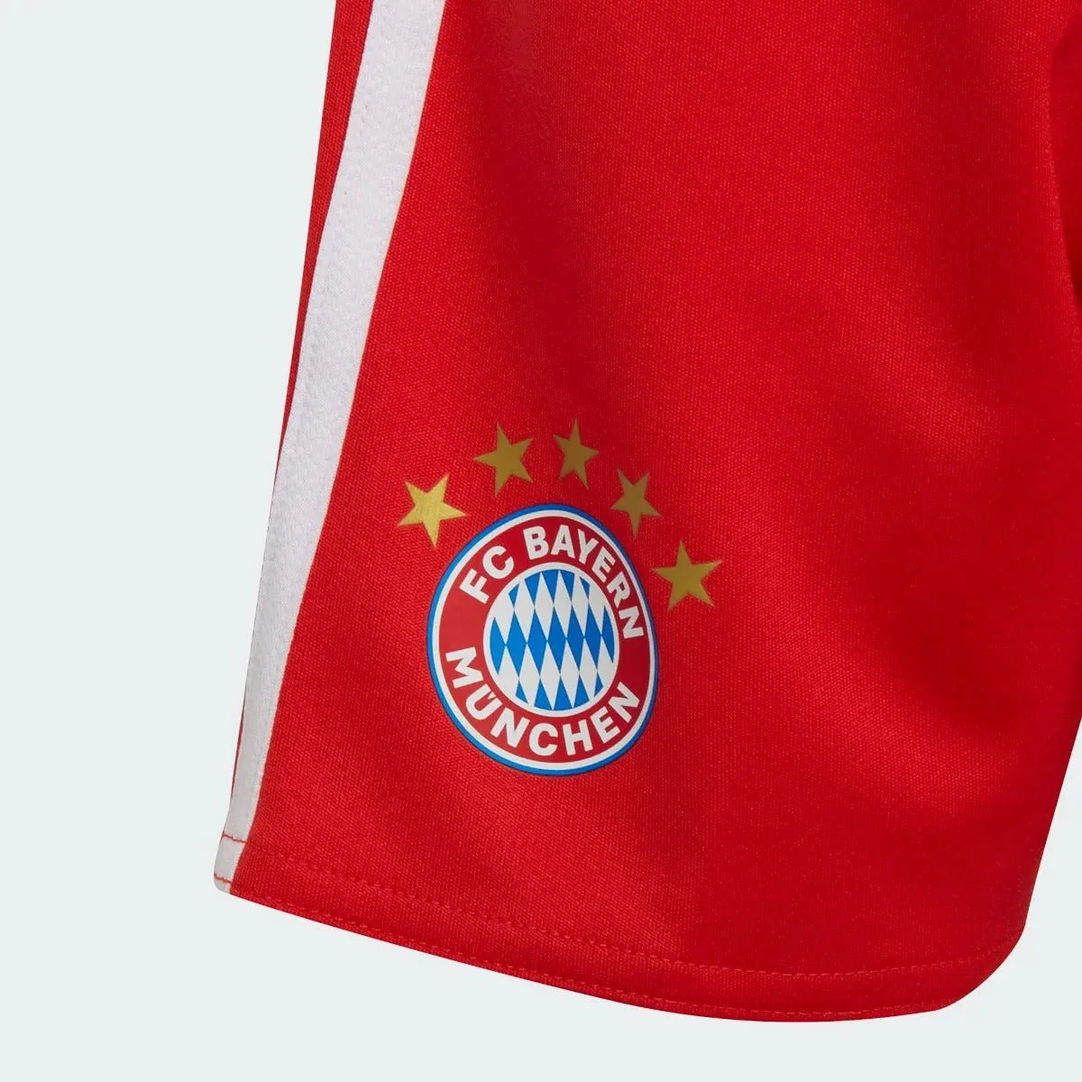 adidas 22-23 Bayern Munich Home Mini Kit - Red-White - Image 9