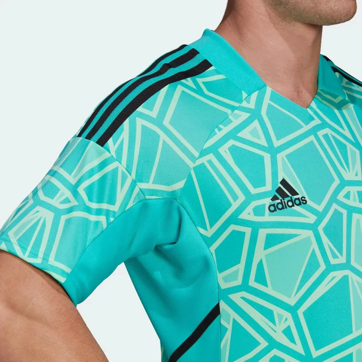 adidas Condivo 22 Goalkeeper Short Sleeve Jersey - Mint Rush - Image 4