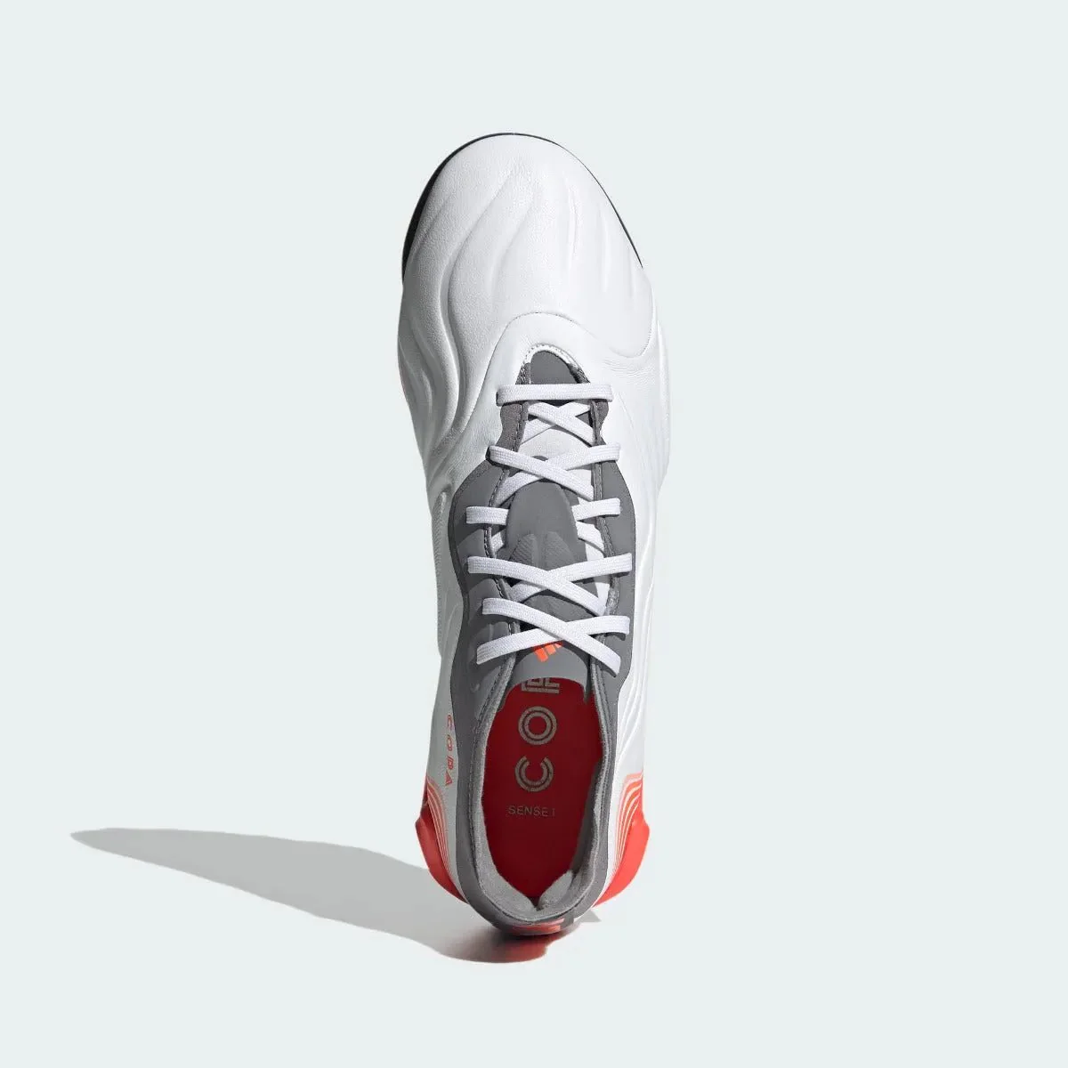 Adidas Copa Sense .1 TF - White-Grey-Solar Red - Image 5