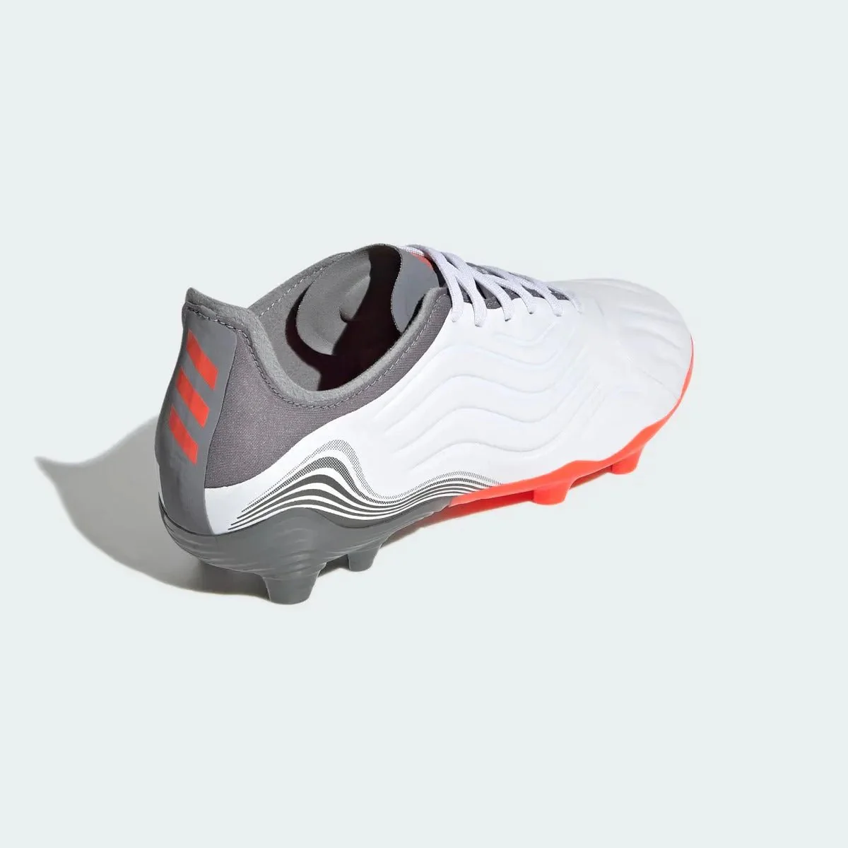 Adidas JR Copa Sense .1 FG - White-Grey-Solar Red - Image 4