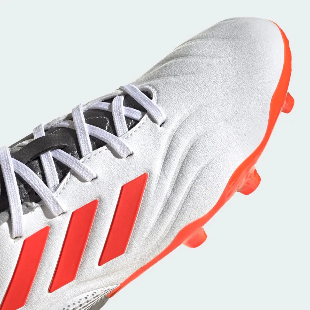 Adidas Junior Copa Sense .3 FG - White-Grey-Solar Red - Image 7