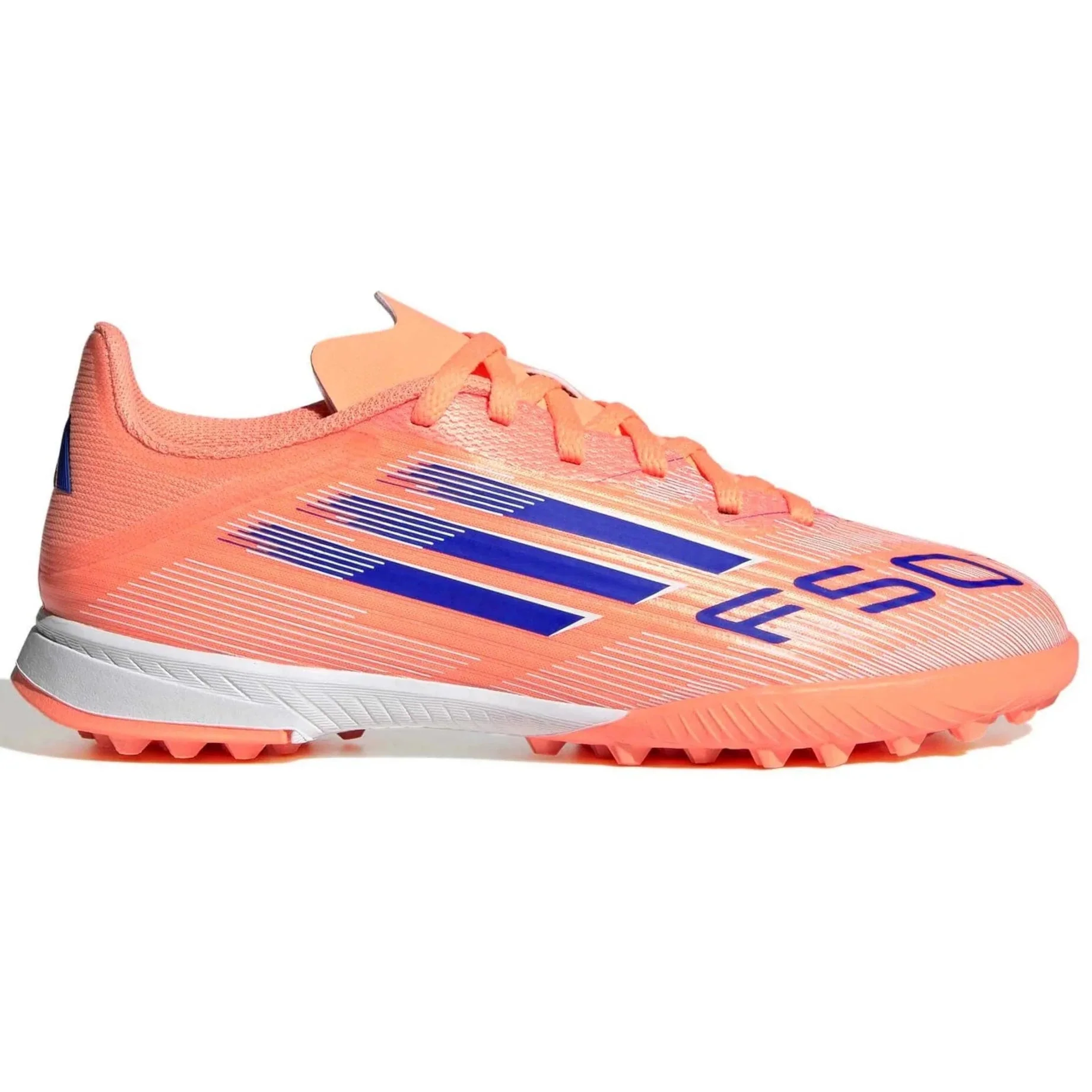 adidas Junior F50 League Turf Soccer Shoes - Coral Blaze Pack (FA25)