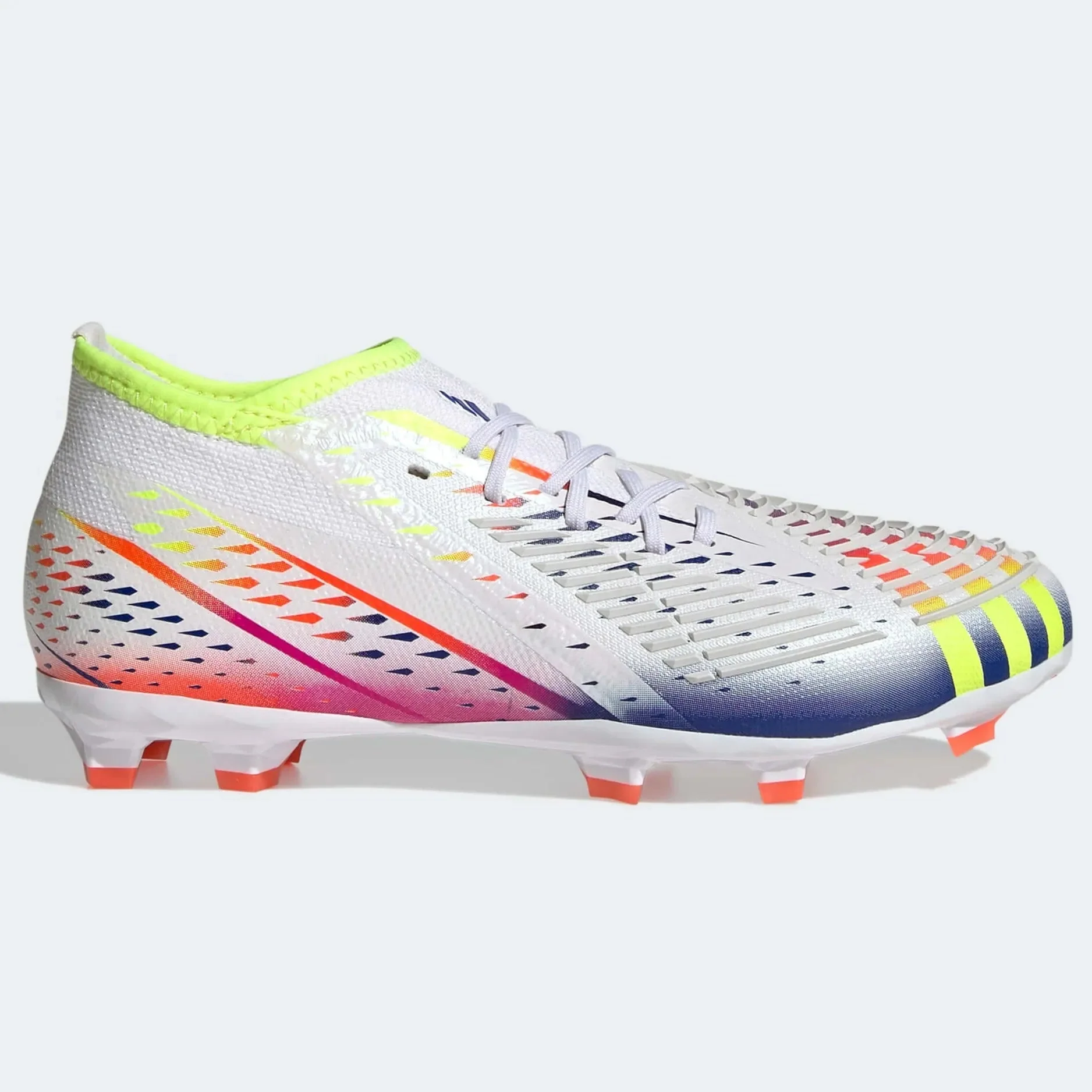 adidas Junior Predator Edge.1 FG J - White-Yellow-Blue