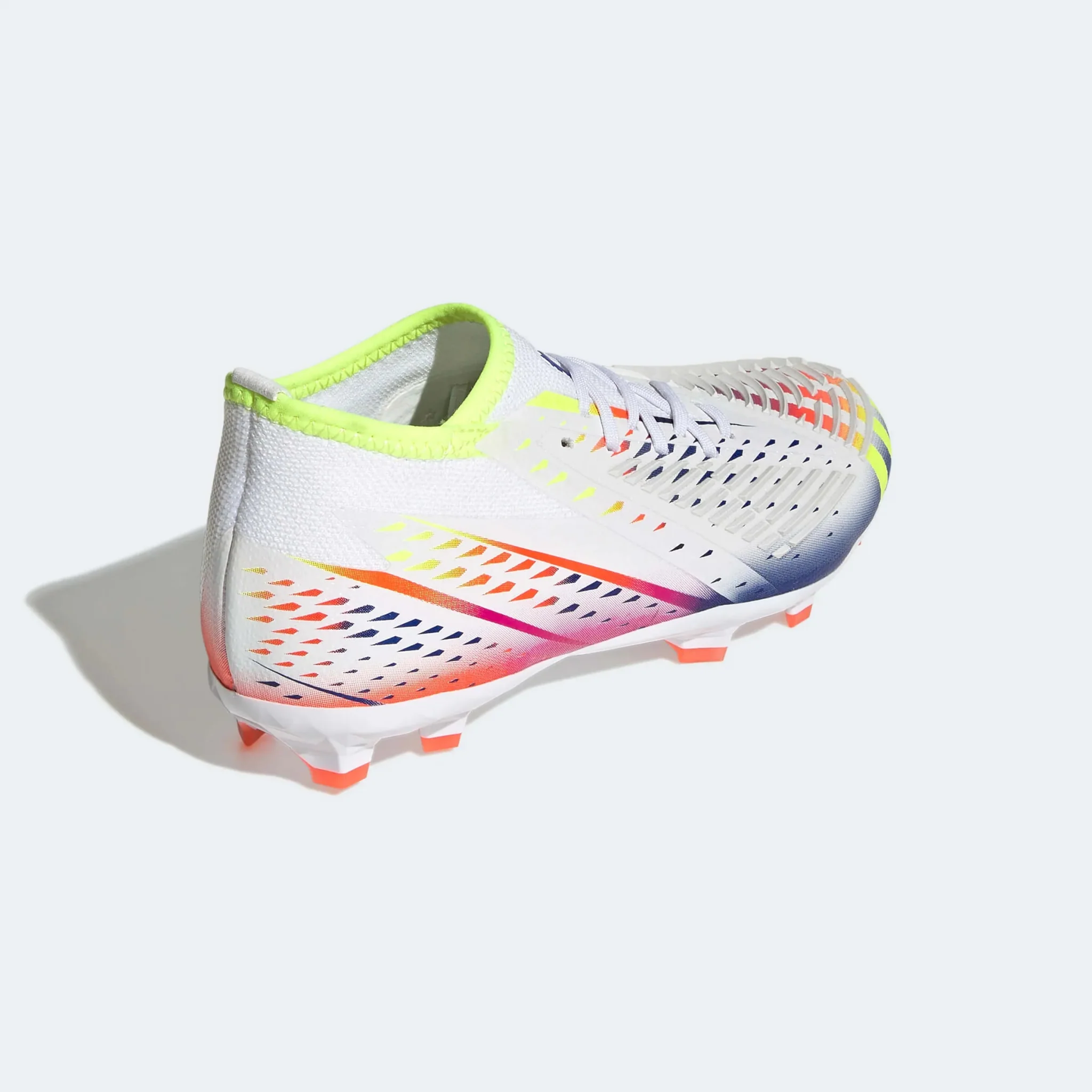 adidas Junior Predator Edge.1 FG J - White-Yellow-Blue - Image 4