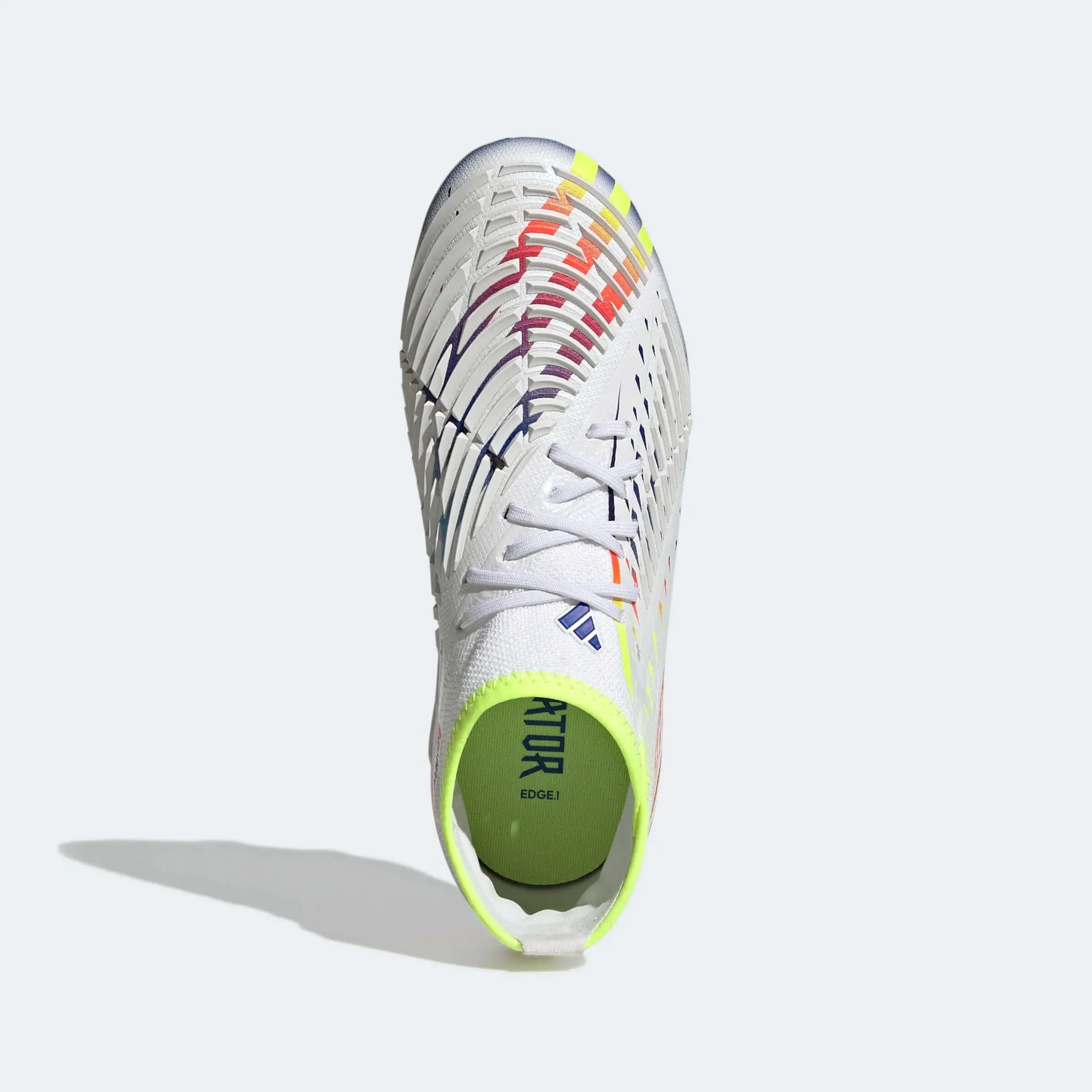 adidas Junior Predator Edge.1 FG J - White-Yellow-Blue - Image 5