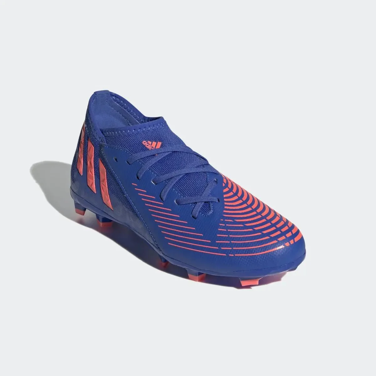 adidas Junior Predator Edge .3 FG - Hi Res Blue-Turbo - Image 3
