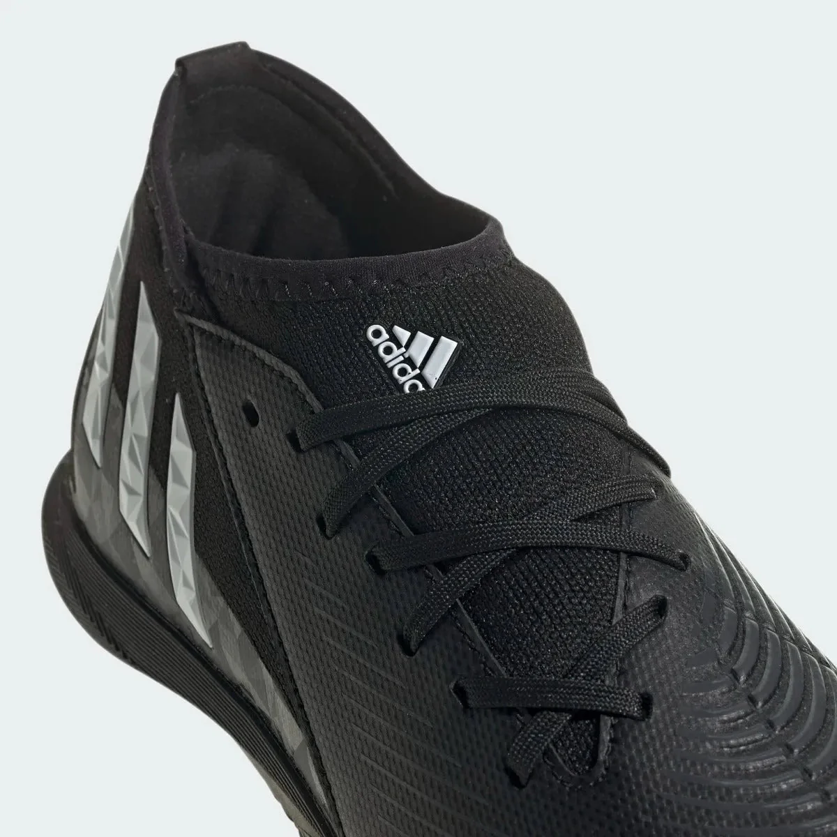 adidas Junior Predator Edge .3 Indoor - Black-White - Image 7
